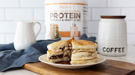 Brownie Batter Protein Pancakes