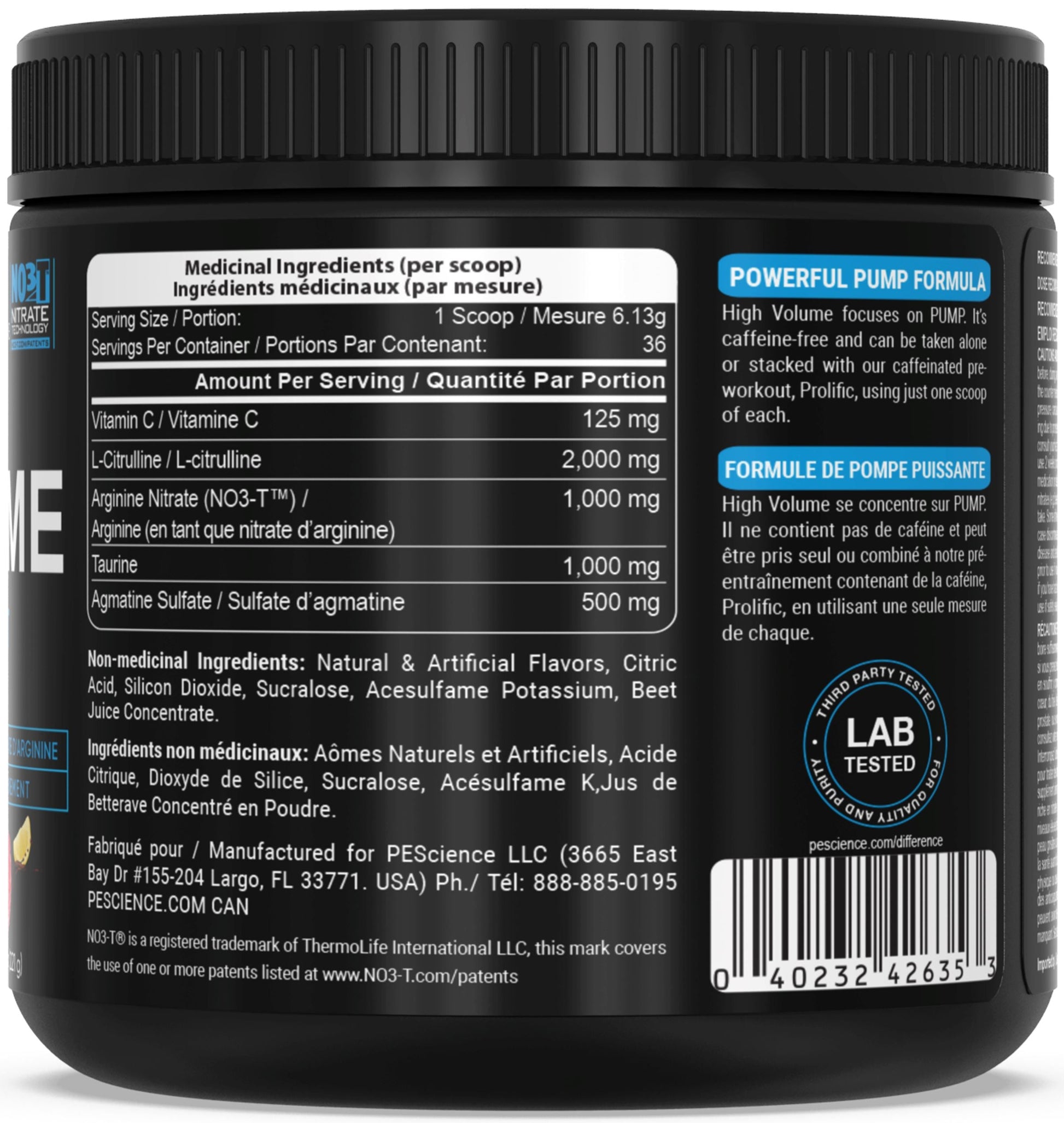 PEScienceCA High Volume Pre-Workout
