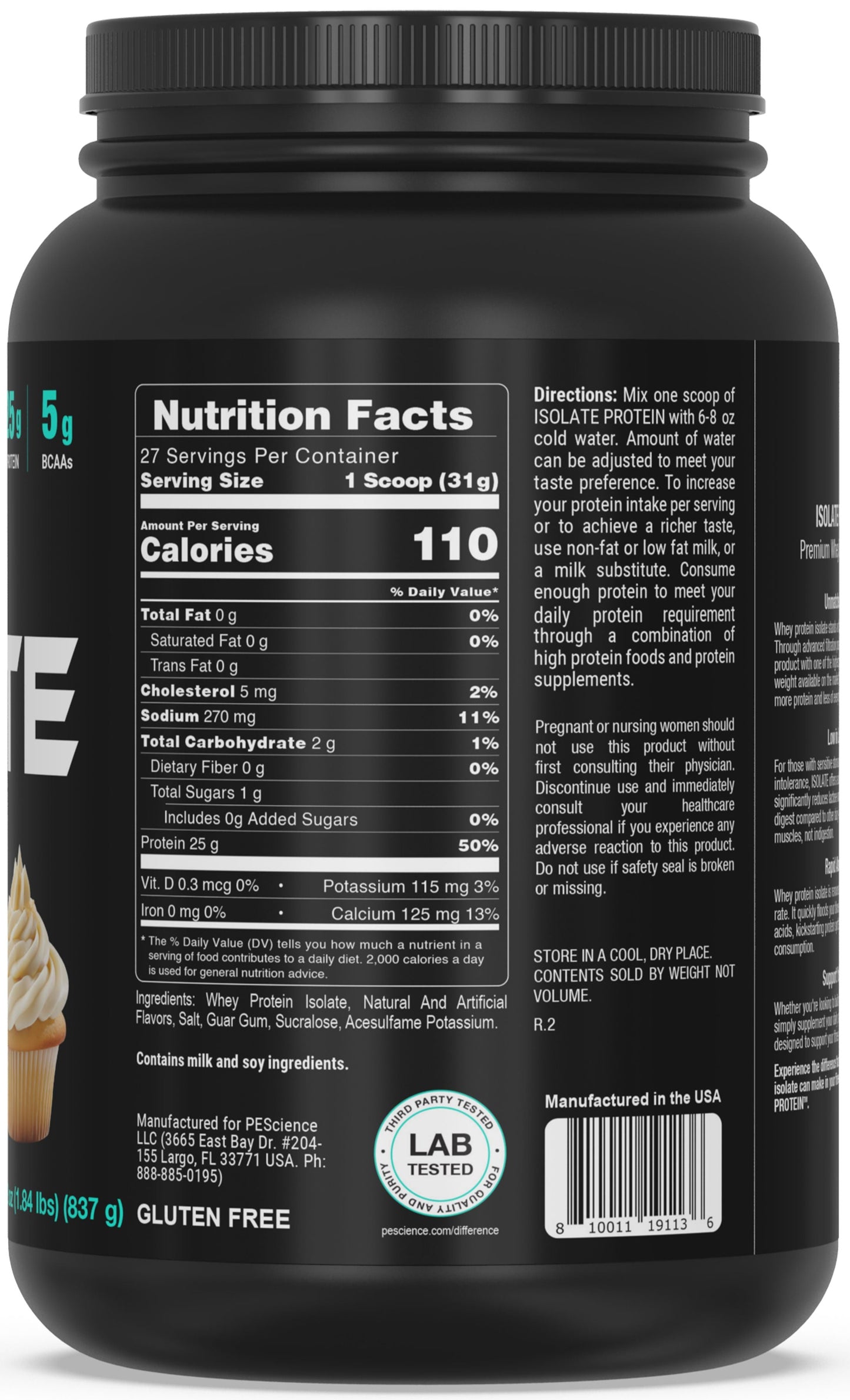 Canada PEScience ISOLATE Protein