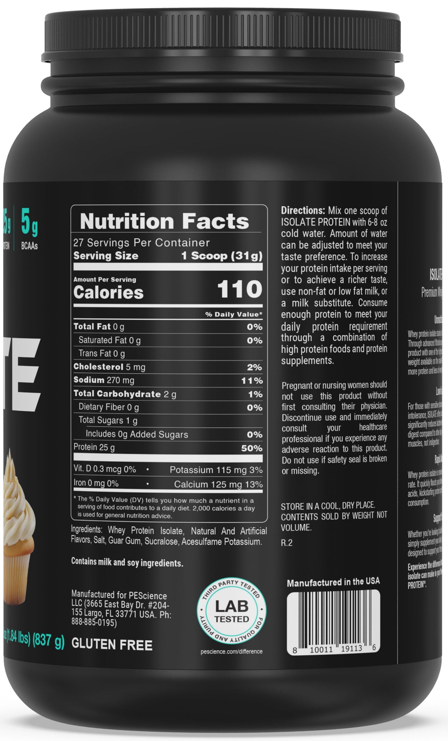 Canada PEScience ISOLATE Protein