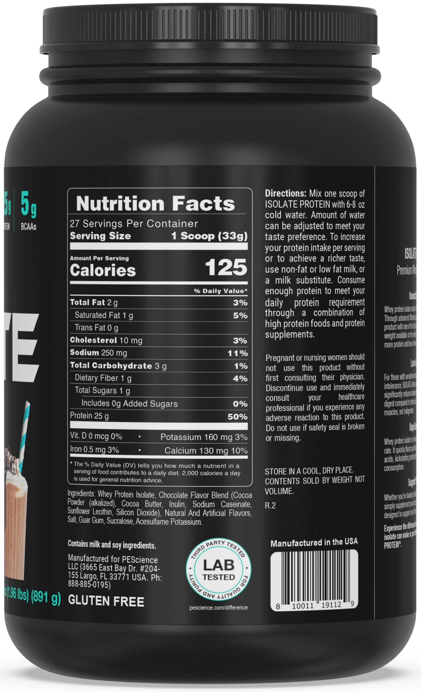 Canada PEScience ISOLATE Protein