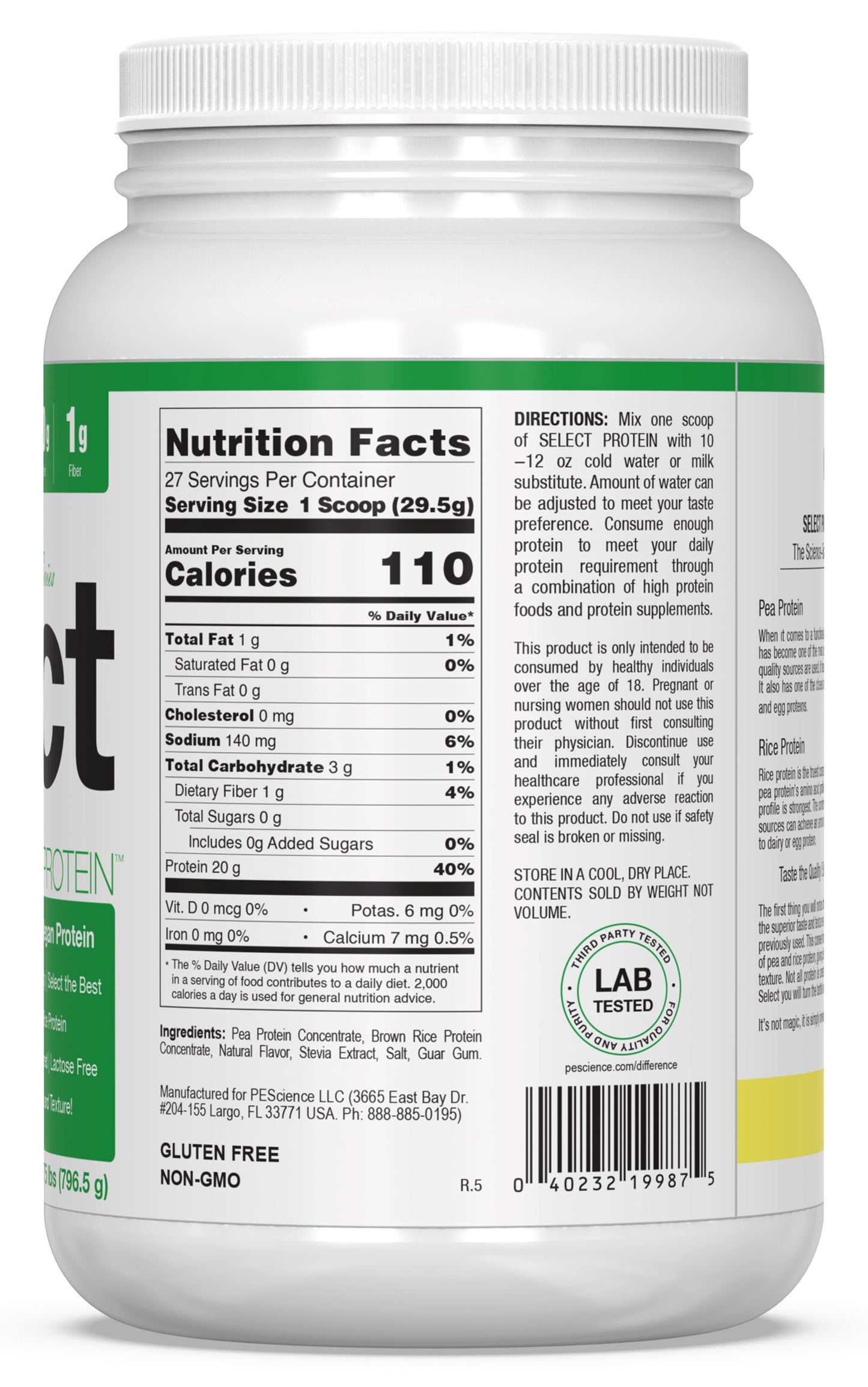 PEScience Lean Mass Stack