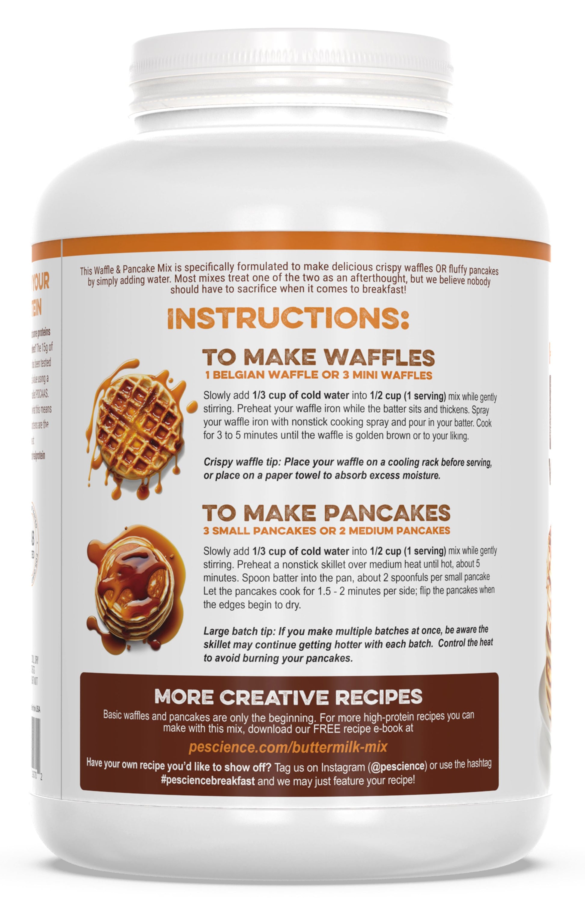 PEScienceCA Protein Pancake & Waffle Mix