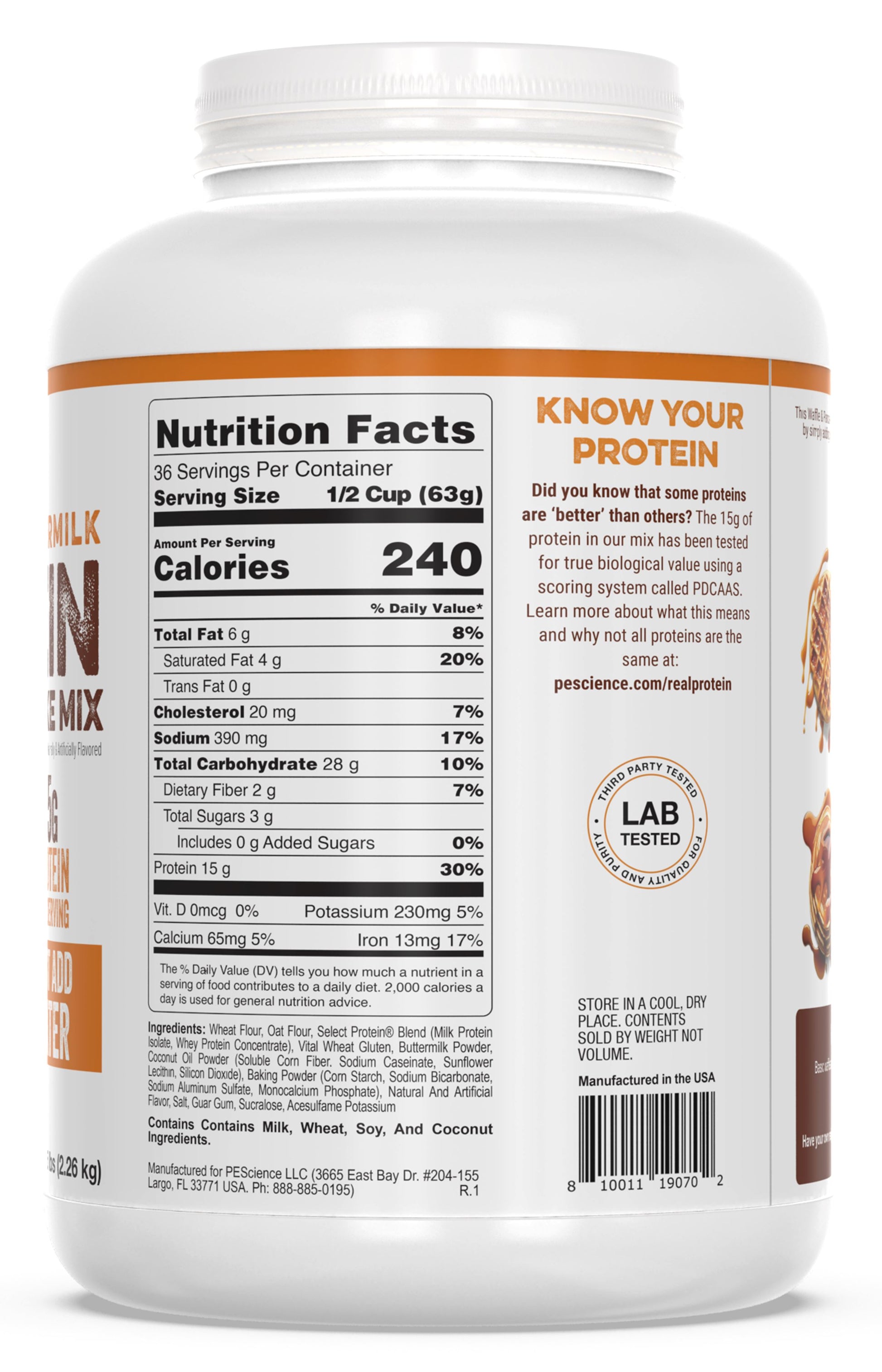 PEScienceCA Protein Pancake & Waffle Mix