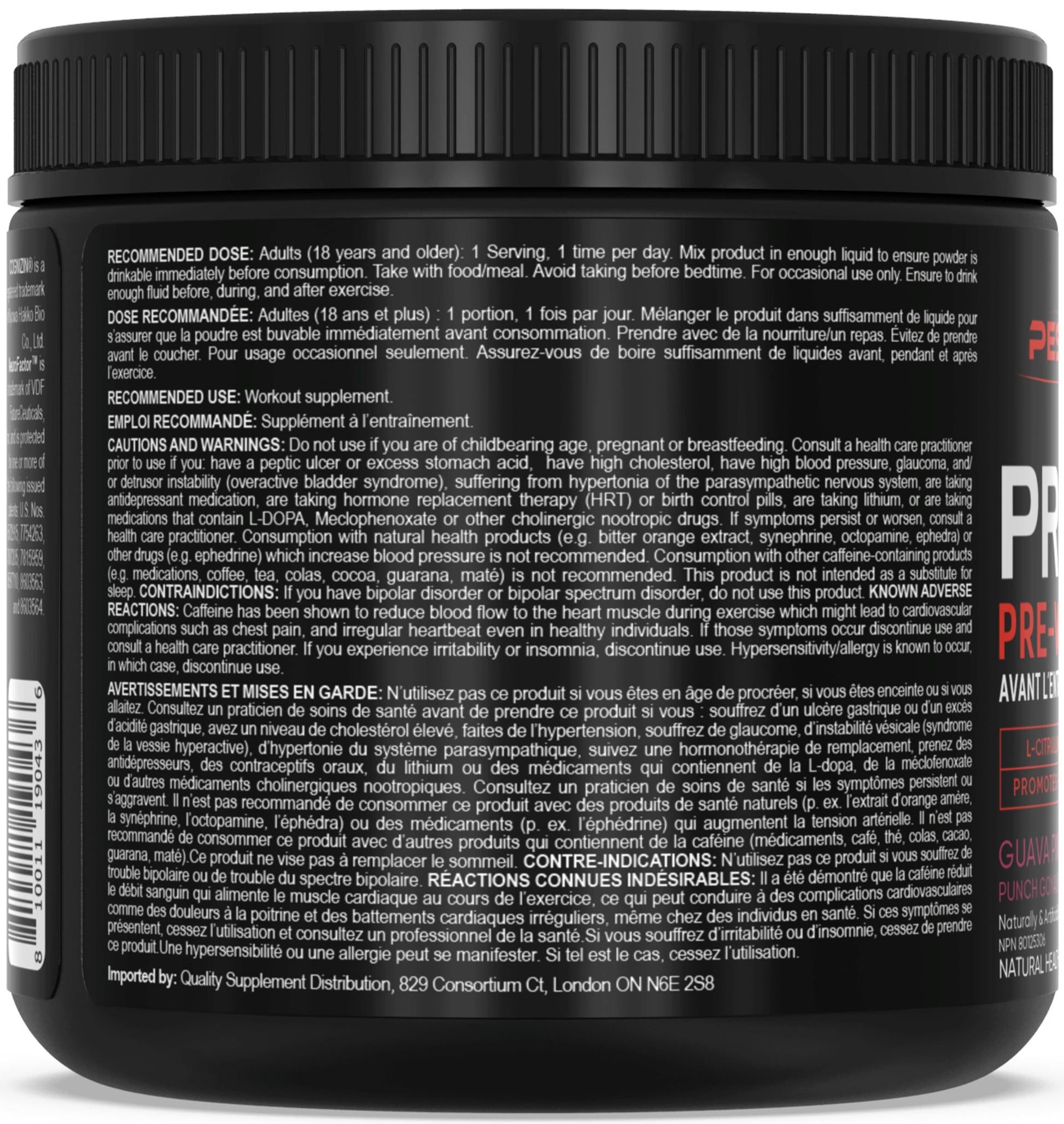 PEScienceCA Prolific Pre-Workout