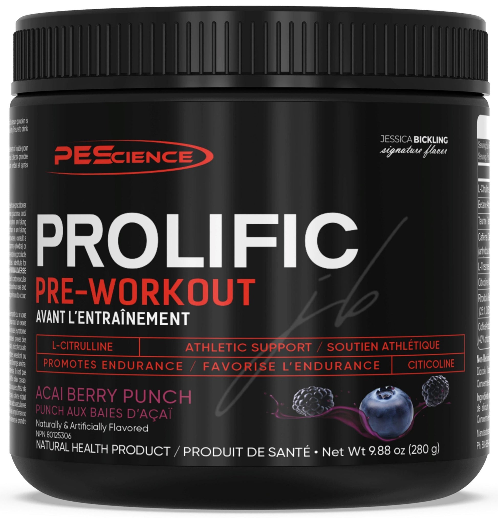 PEScienceCA Prolific Pre-Workout