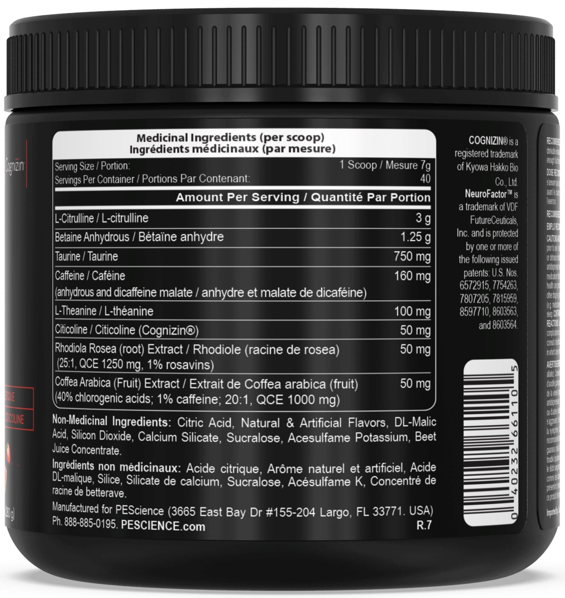 PEScienceCA Prolific Pre-Workout