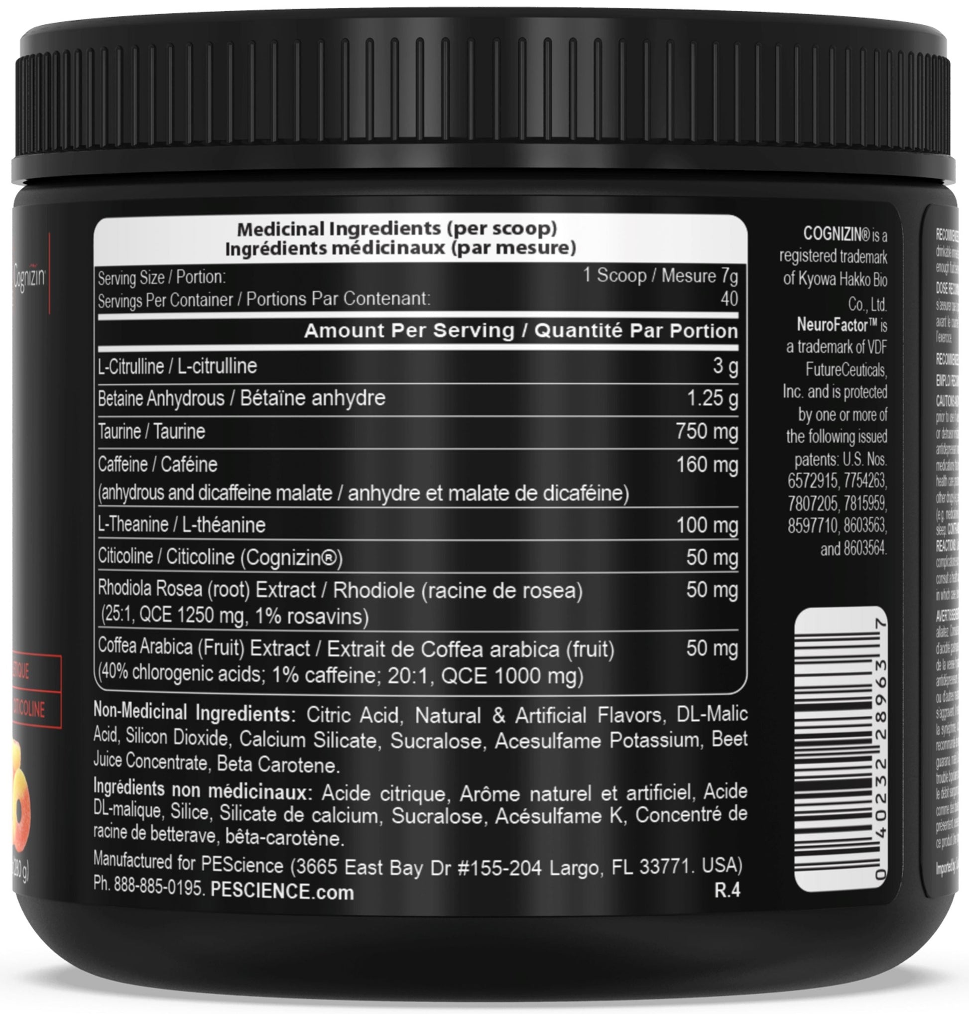 PEScienceCA Prolific Pre-Workout