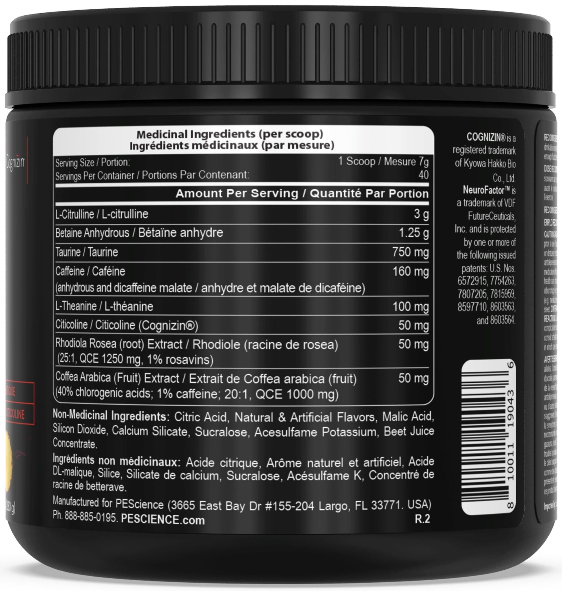 PEScienceCA Prolific Pre-Workout