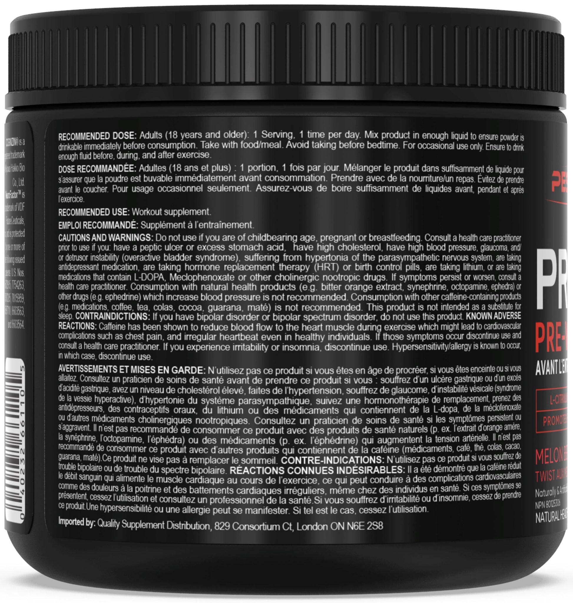 PEScienceCA Prolific Pre-Workout