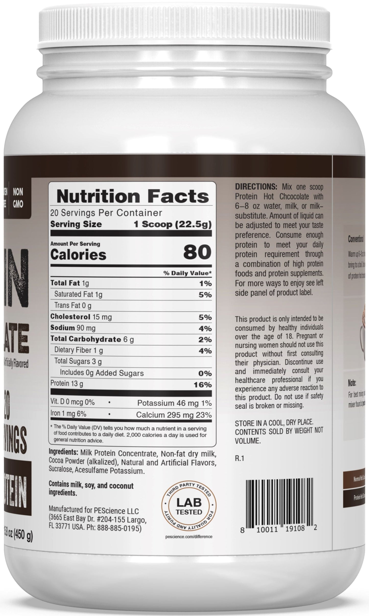 PEScienceCA Protein Hot Chocolate
