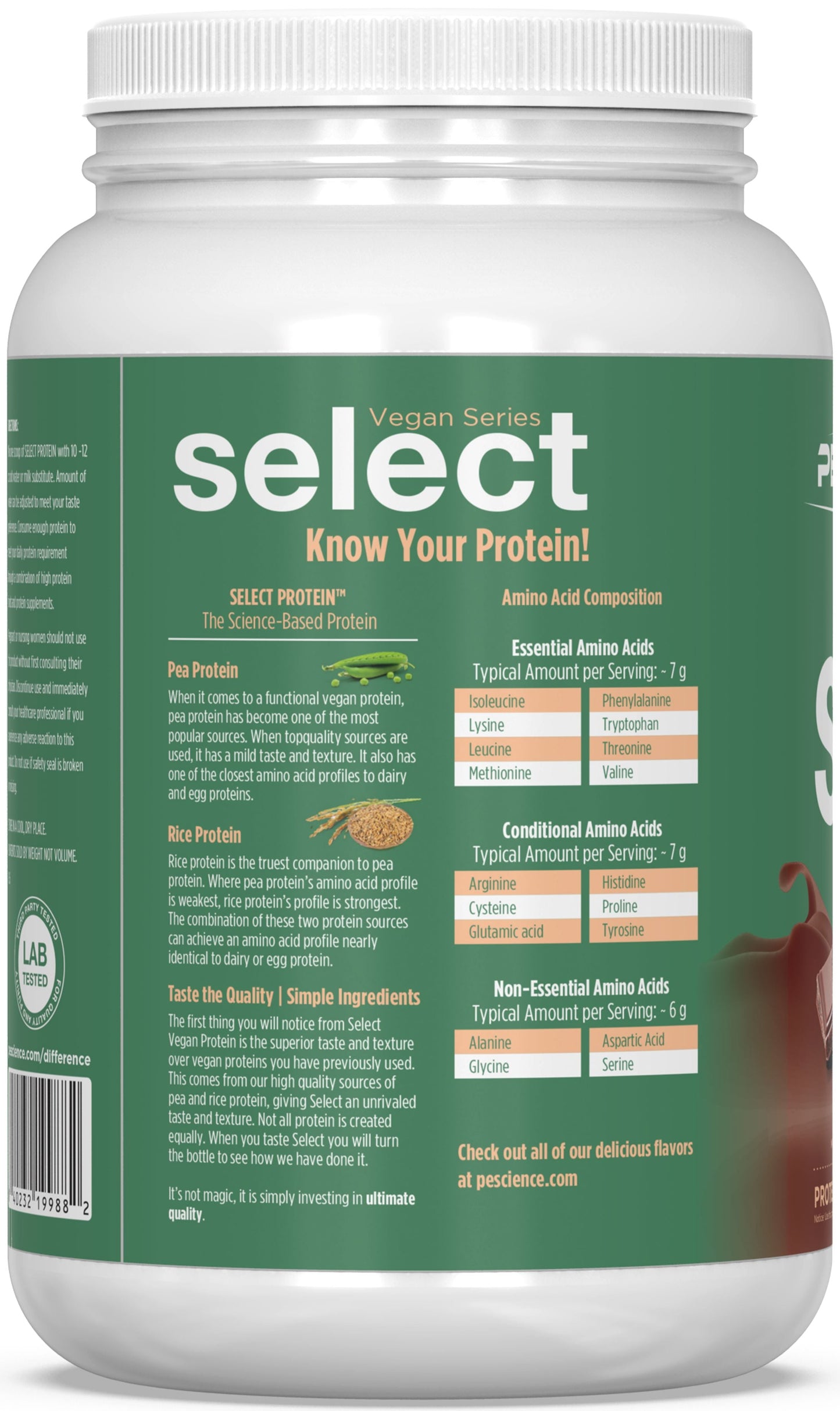 PEScienceCA Select Vegan Protein
