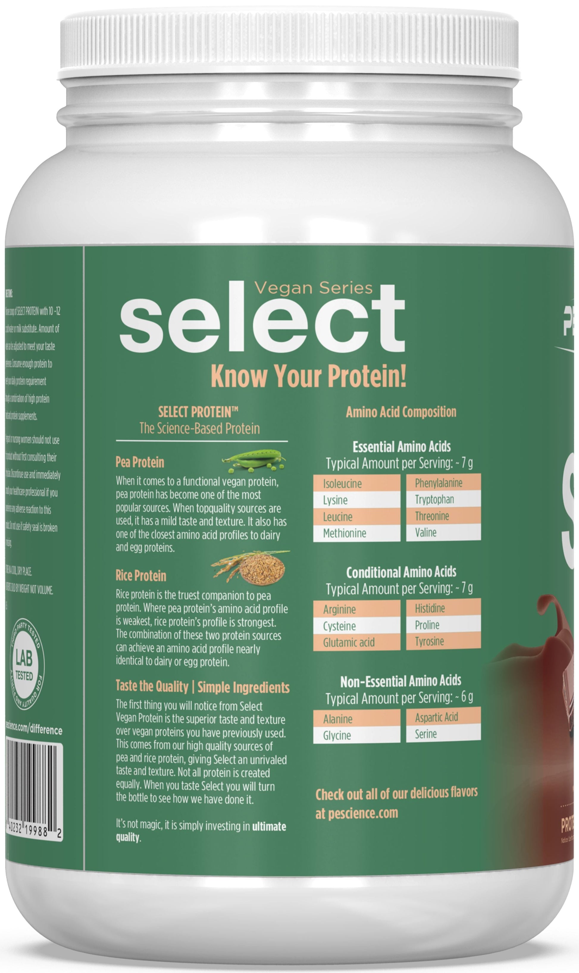 PEScienceCA Select Vegan Protein