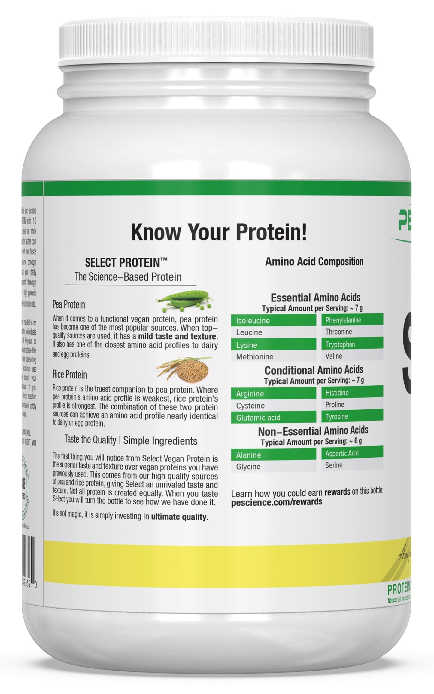 PEScienceCA Select Vegan Protein