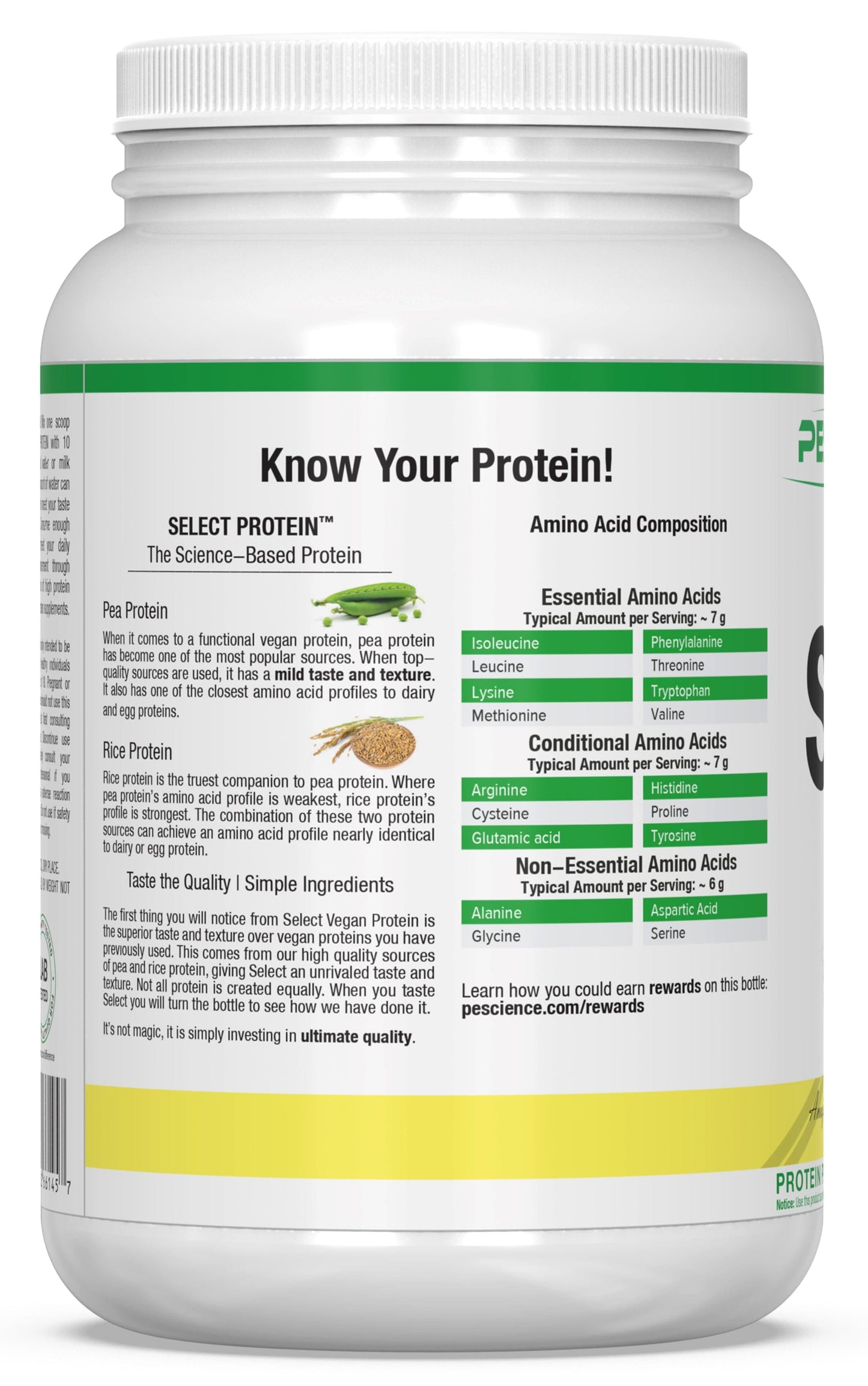 PEScienceCA Select Vegan Protein