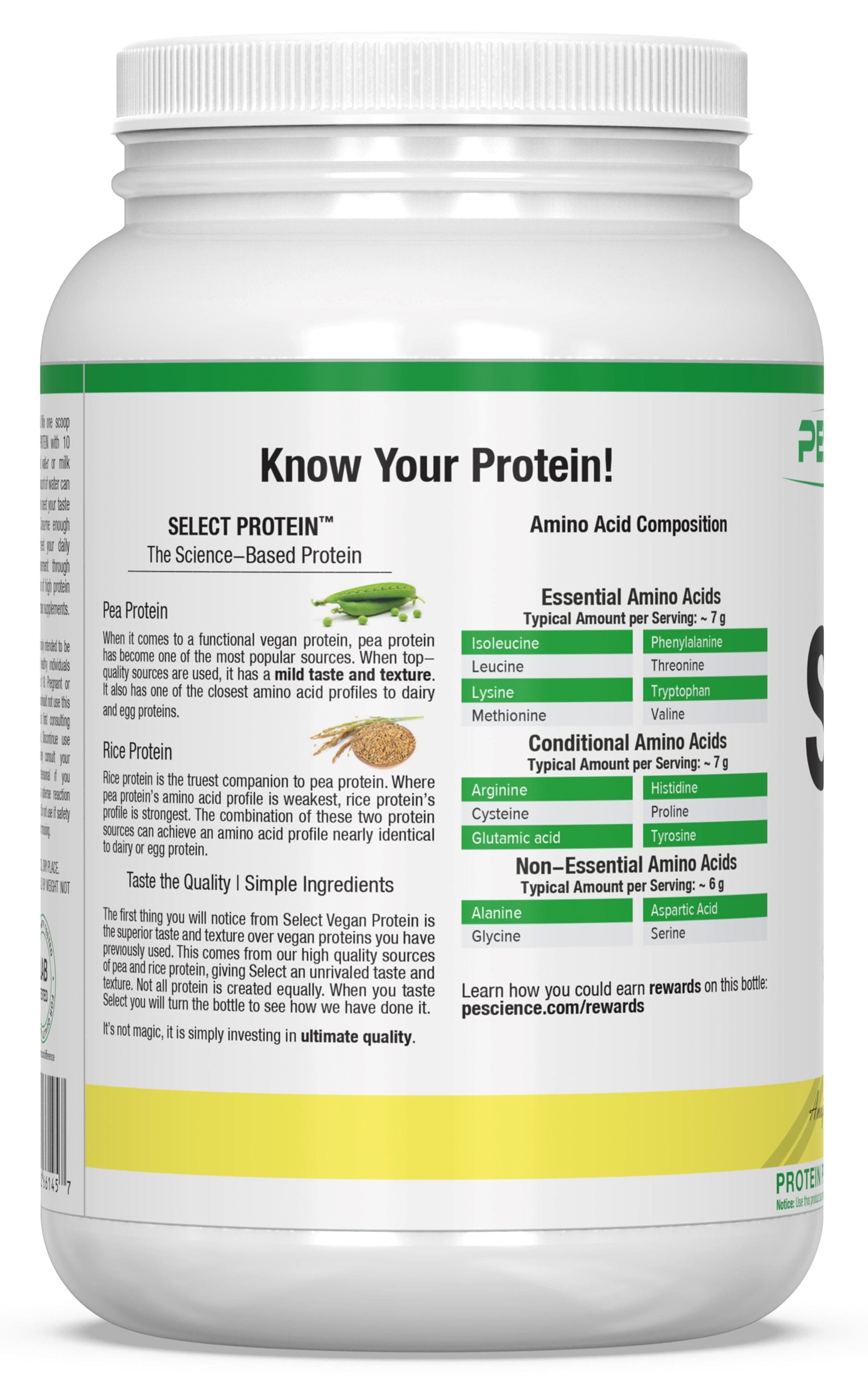 PEScienceCA Select Vegan Protein