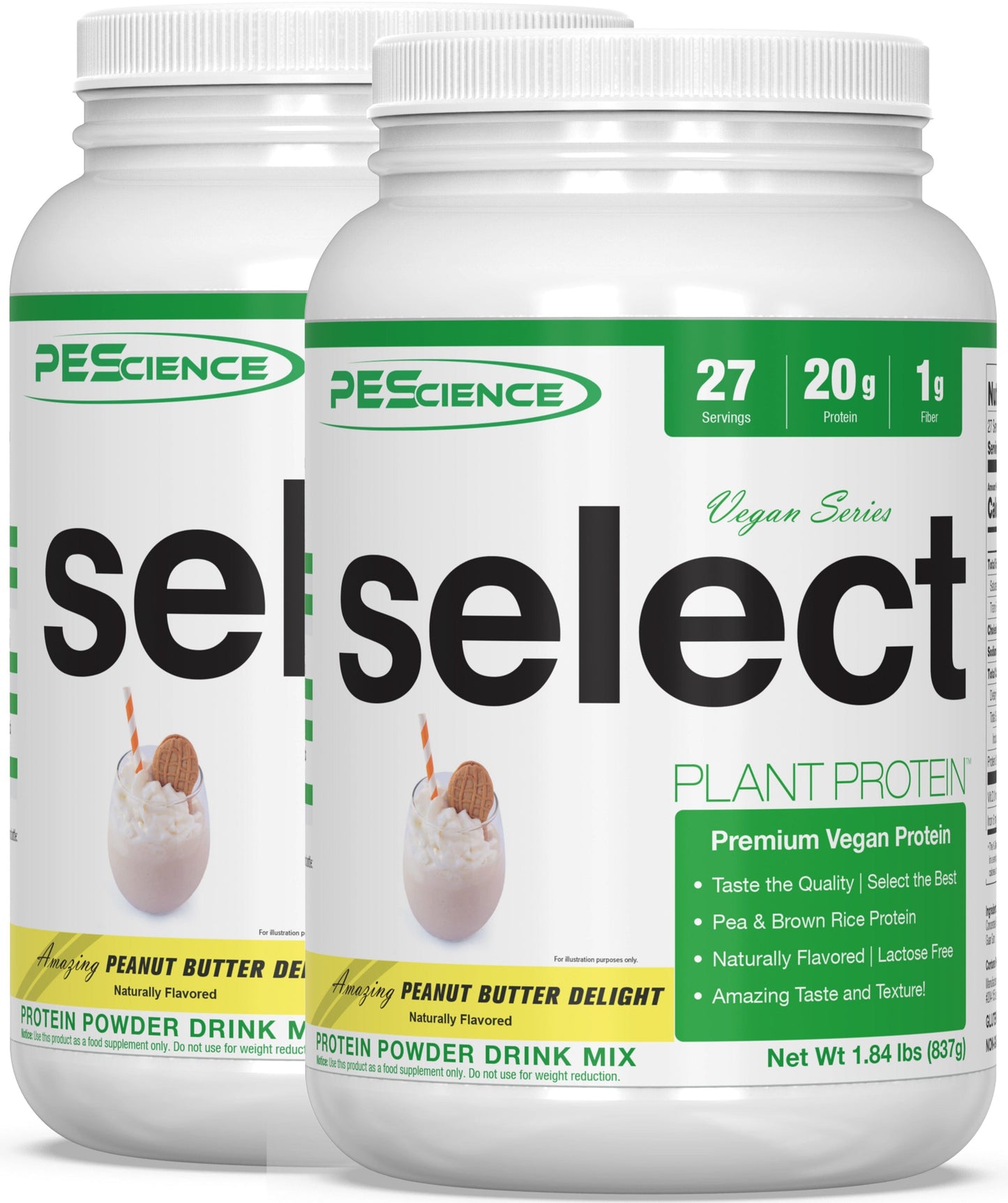 PEScienceCA Select Vegan Protein Vegan Peanut Butter Delight 54