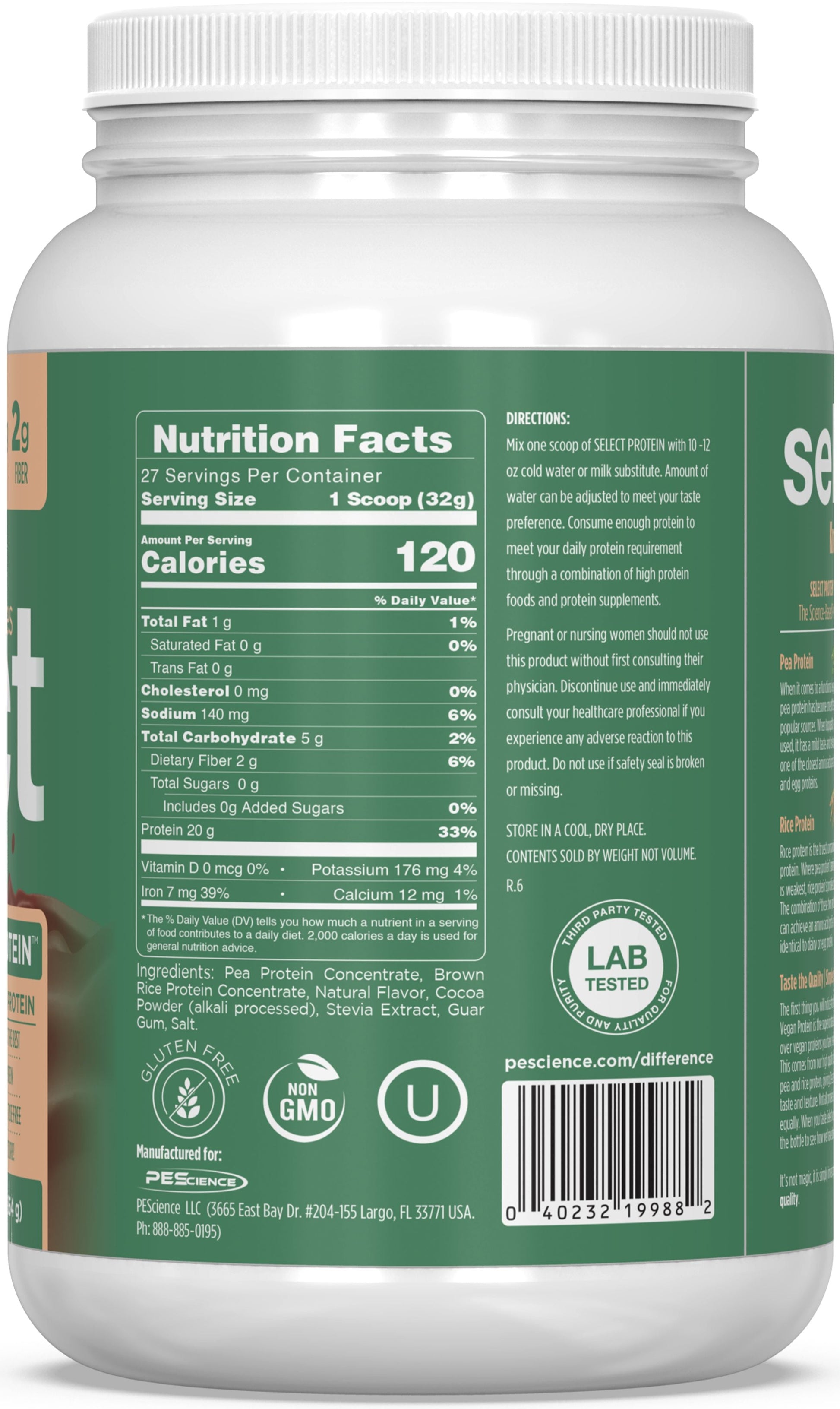 PEScienceCA Select Vegan Protein
