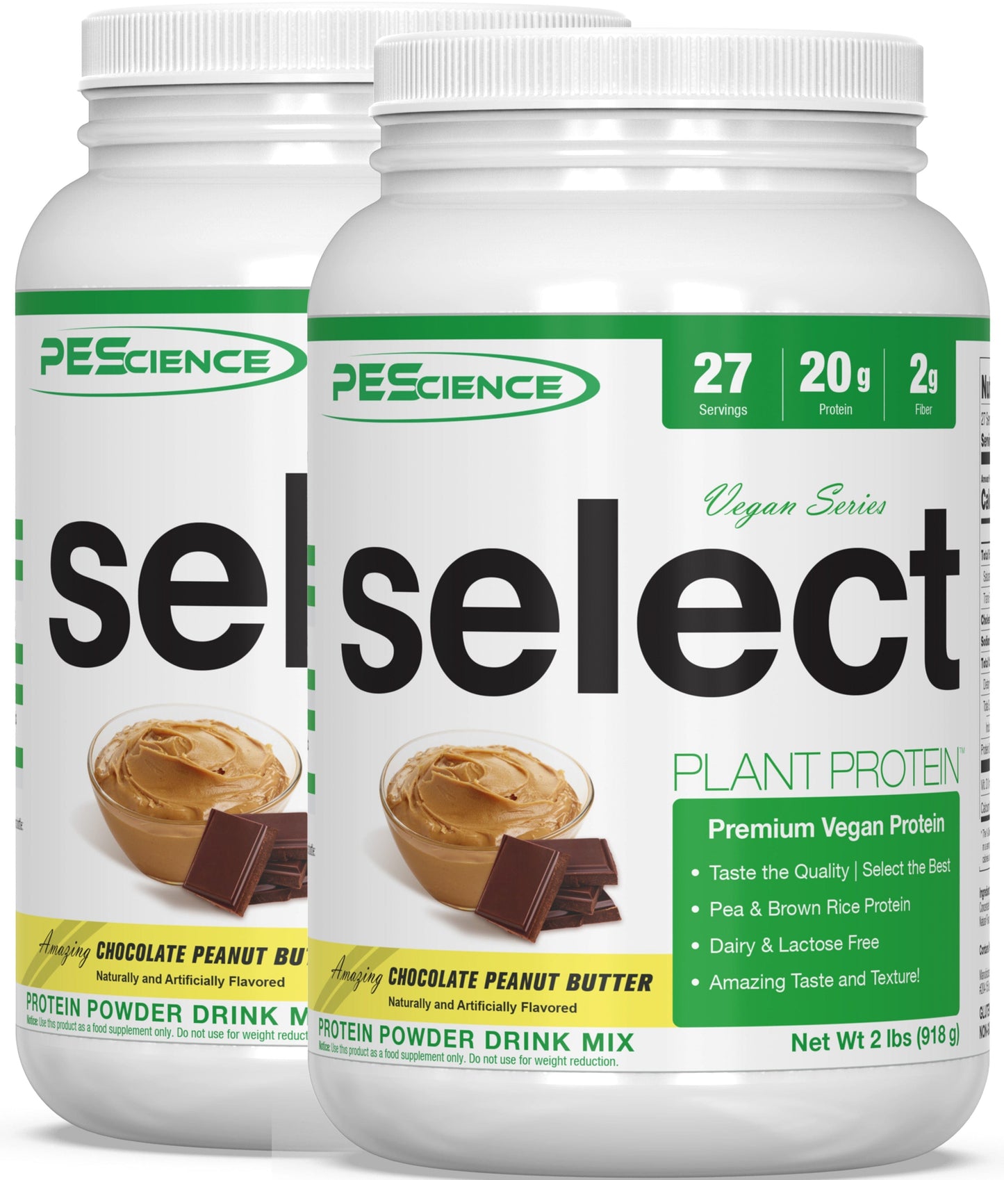 PEScienceCA Select Vegan Protein Vegan Chocolate Peanut Butter 54