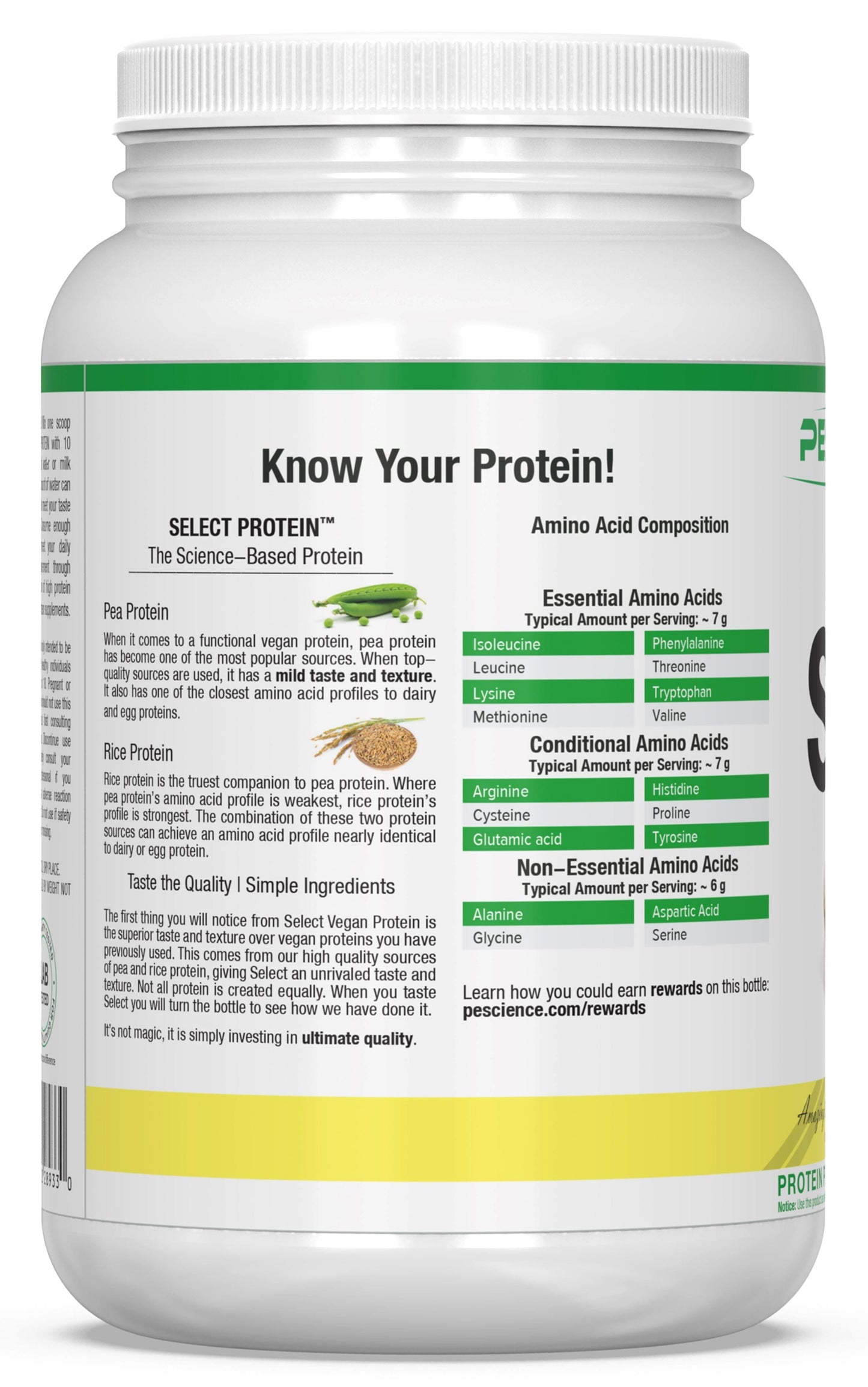 PEScienceCA Select Vegan Protein