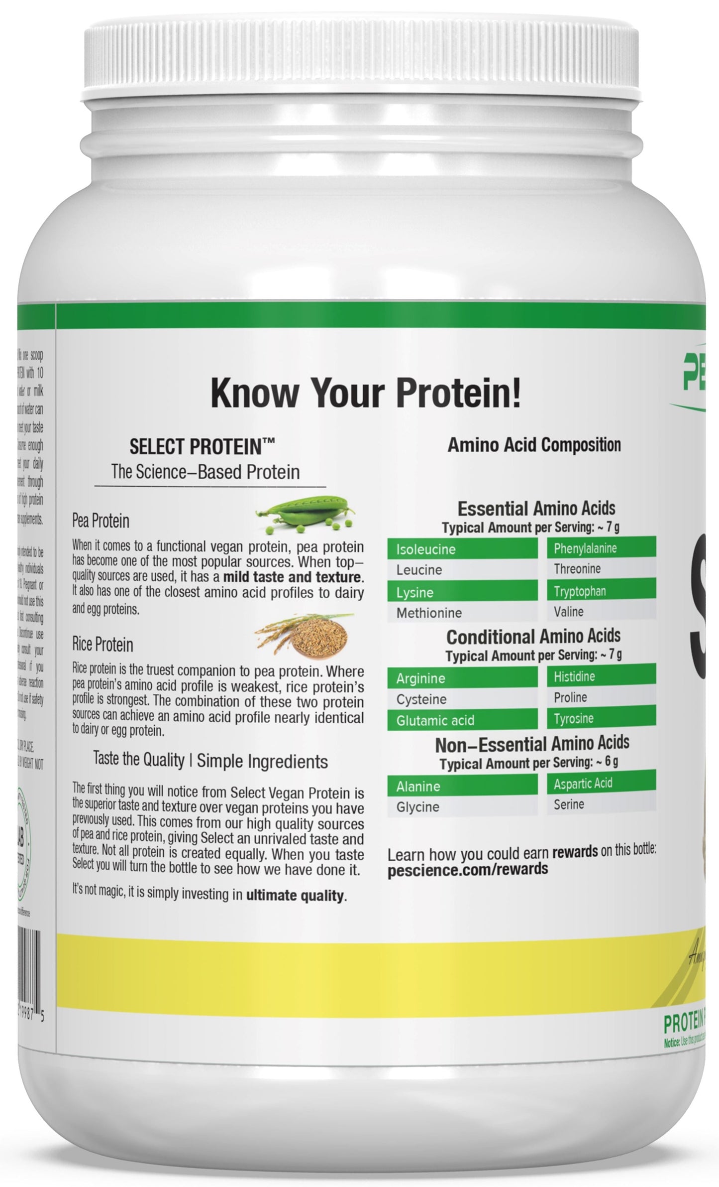 PEScienceCA Select Vegan Protein