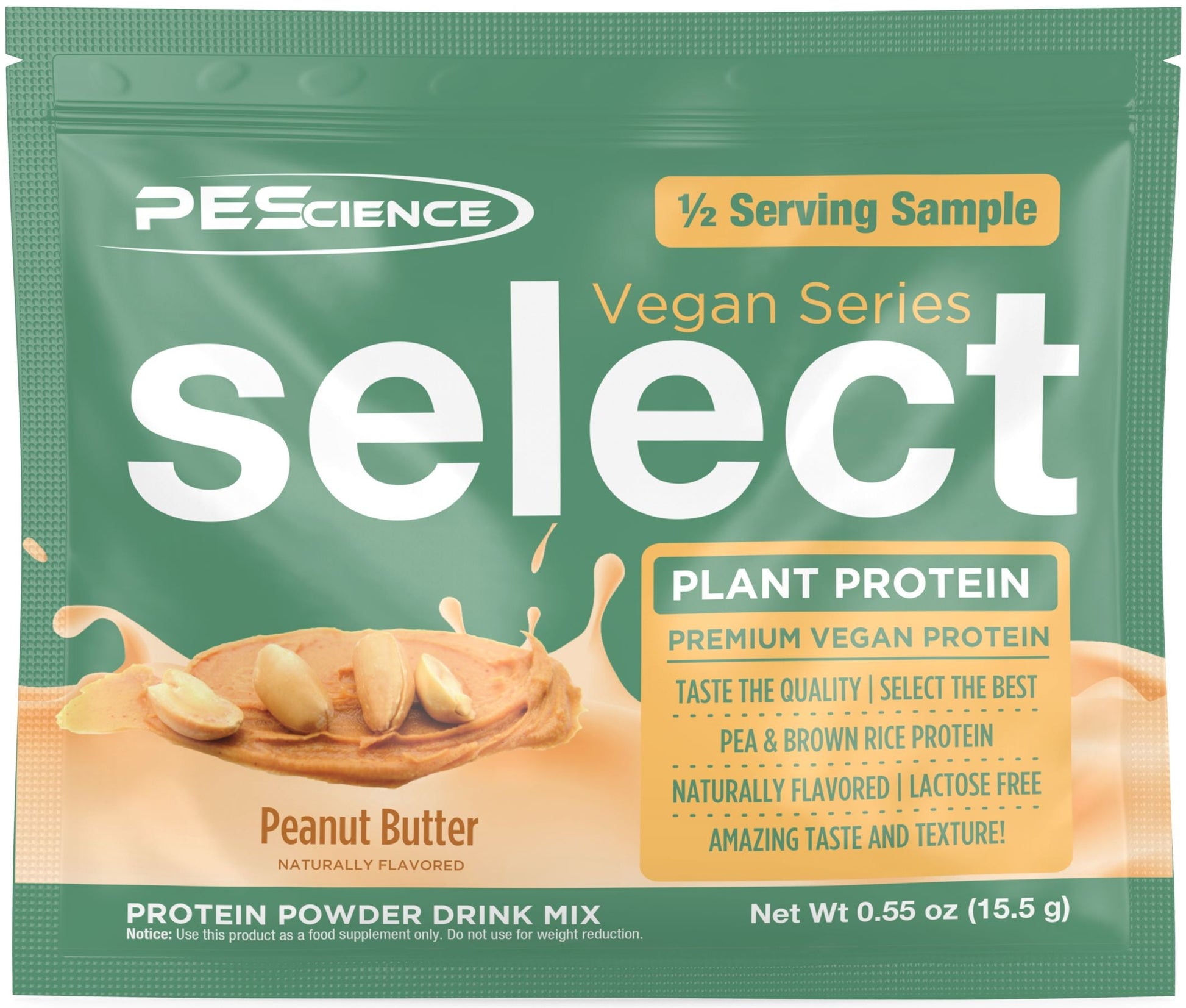 PEScienceCA Select Vegan Protein Vegan Peanut Butter Delight 1 Sample