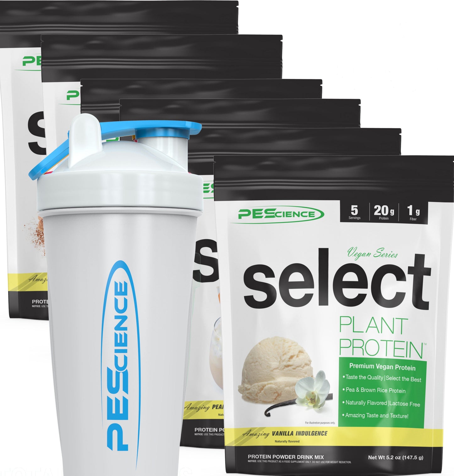 PEScienceCA Vegan Select Protein - Variety Pack