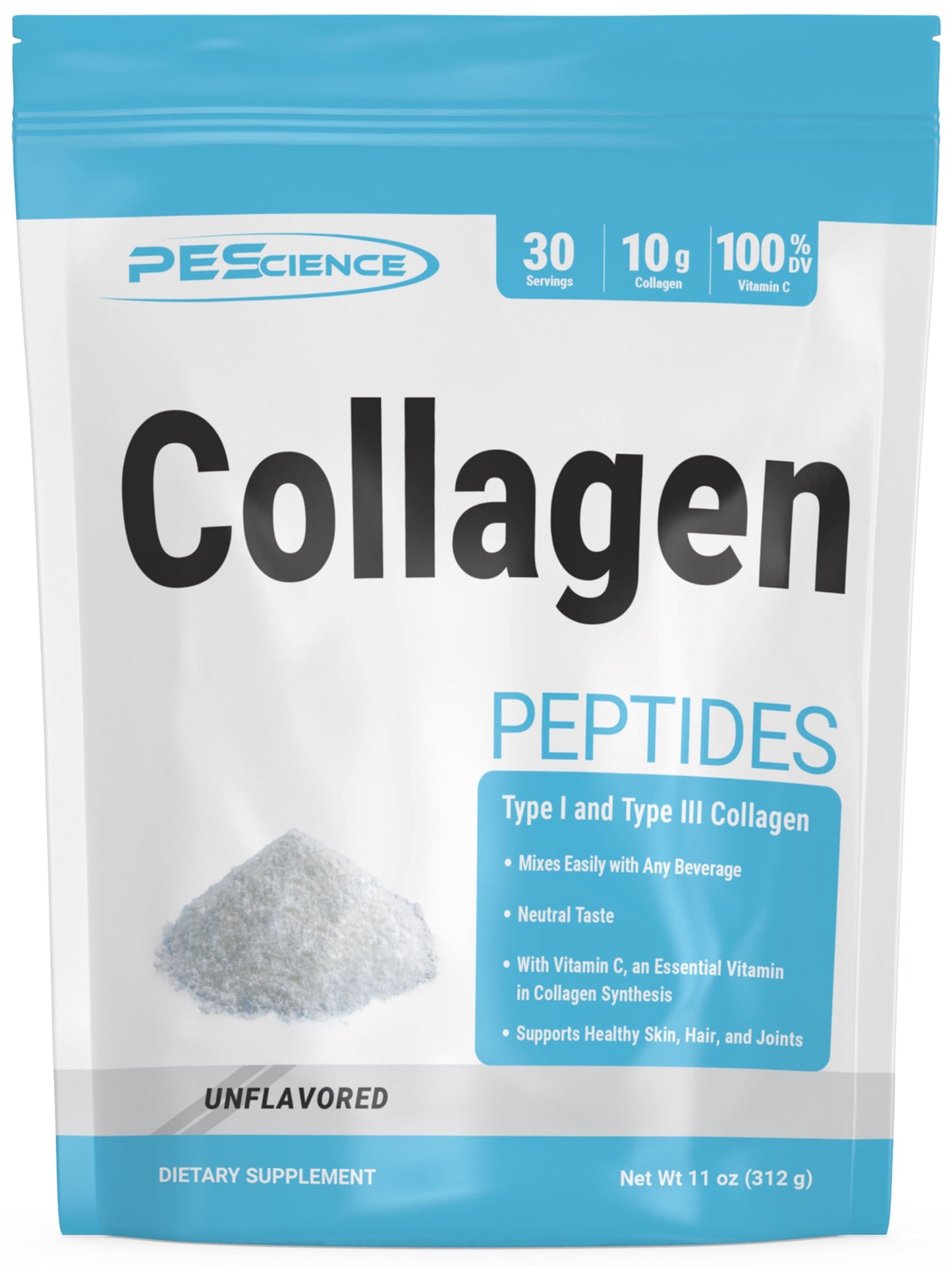 PEScienceCA Collagen Peptides Unflavored 30