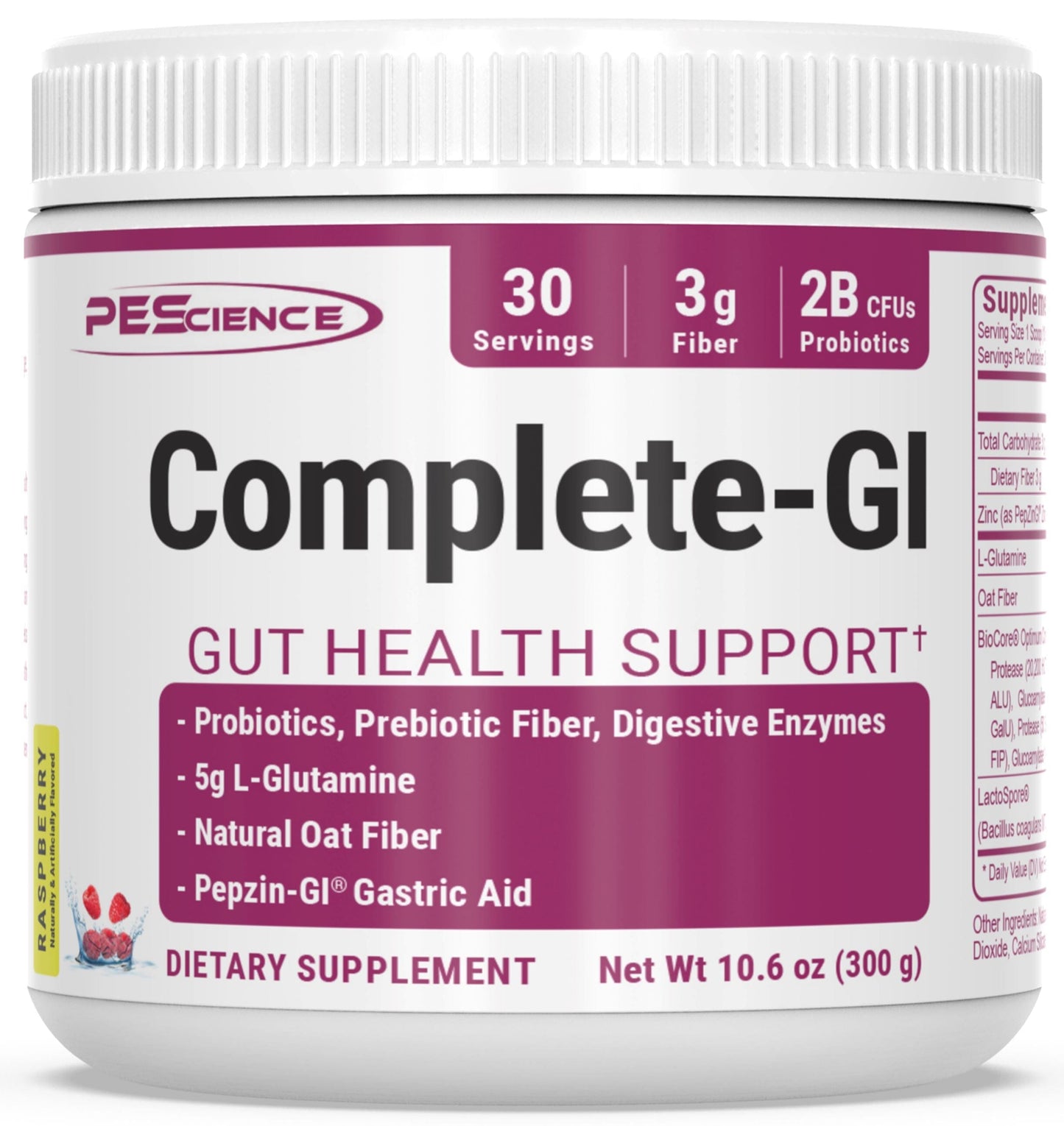 PEScienceCA Complete-GI Gut Support Raspberry 30