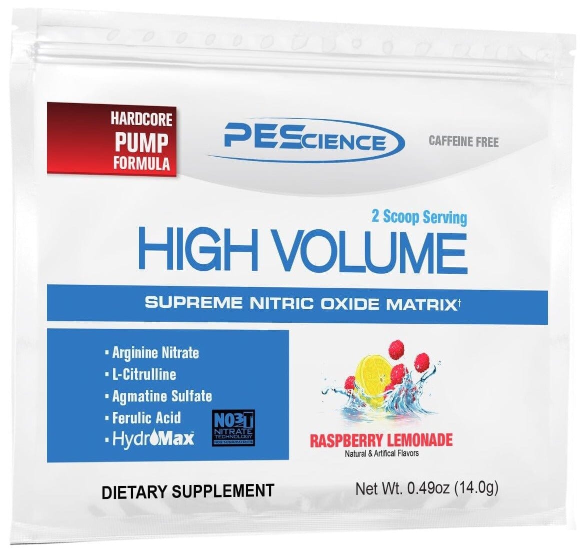 PEScienceCA High Volume Pre-Workout Raspberry Lemonade 1 Sample