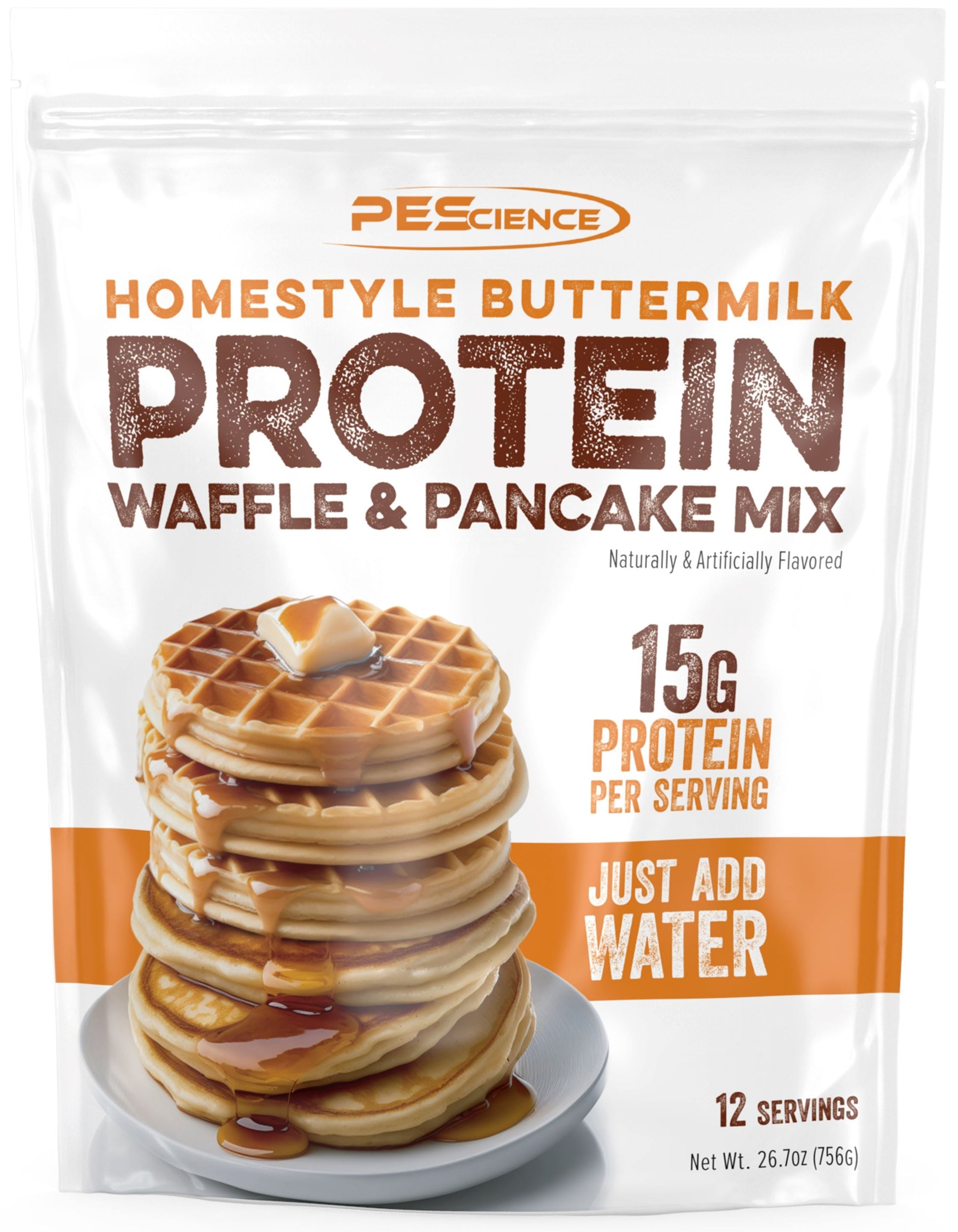 PEScienceCA Protein Pancake & Waffle Mix Buttermilk 12
