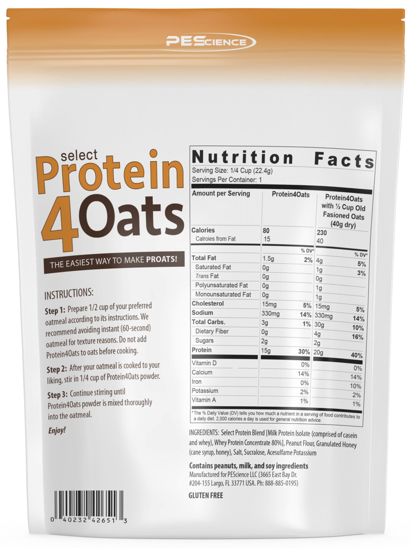 PEScienceCA Protein4Oats