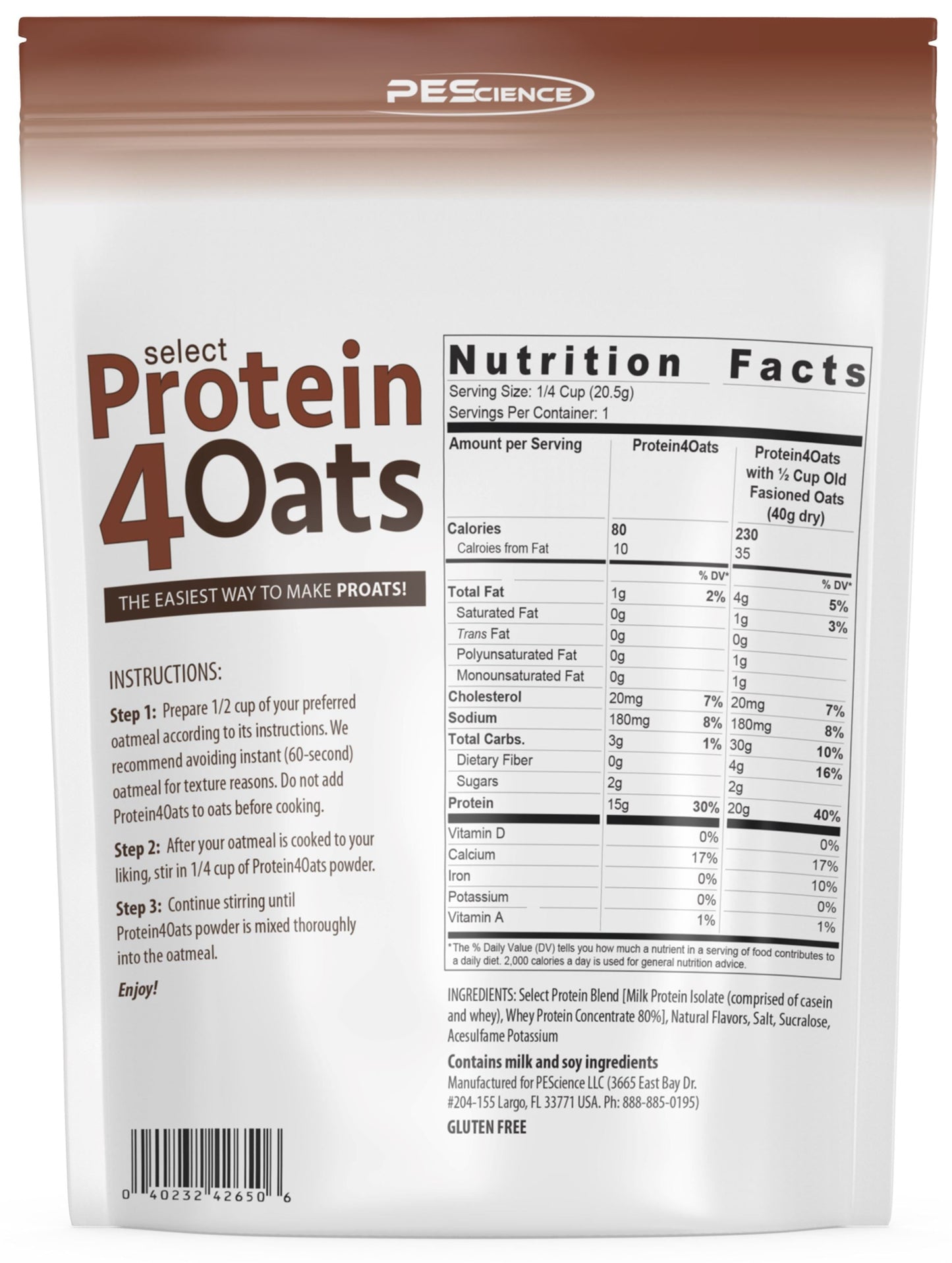 PEScienceCA Protein4Oats