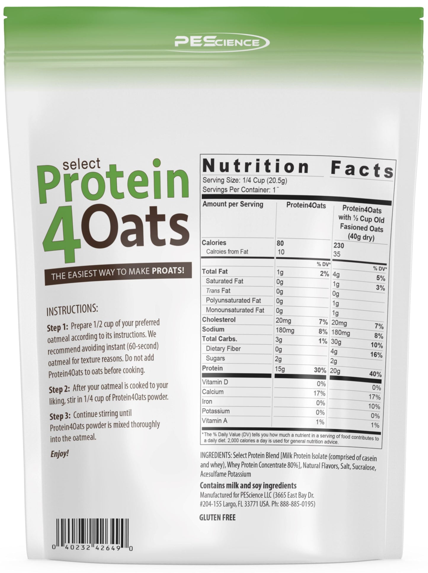 PEScienceCA Protein4Oats