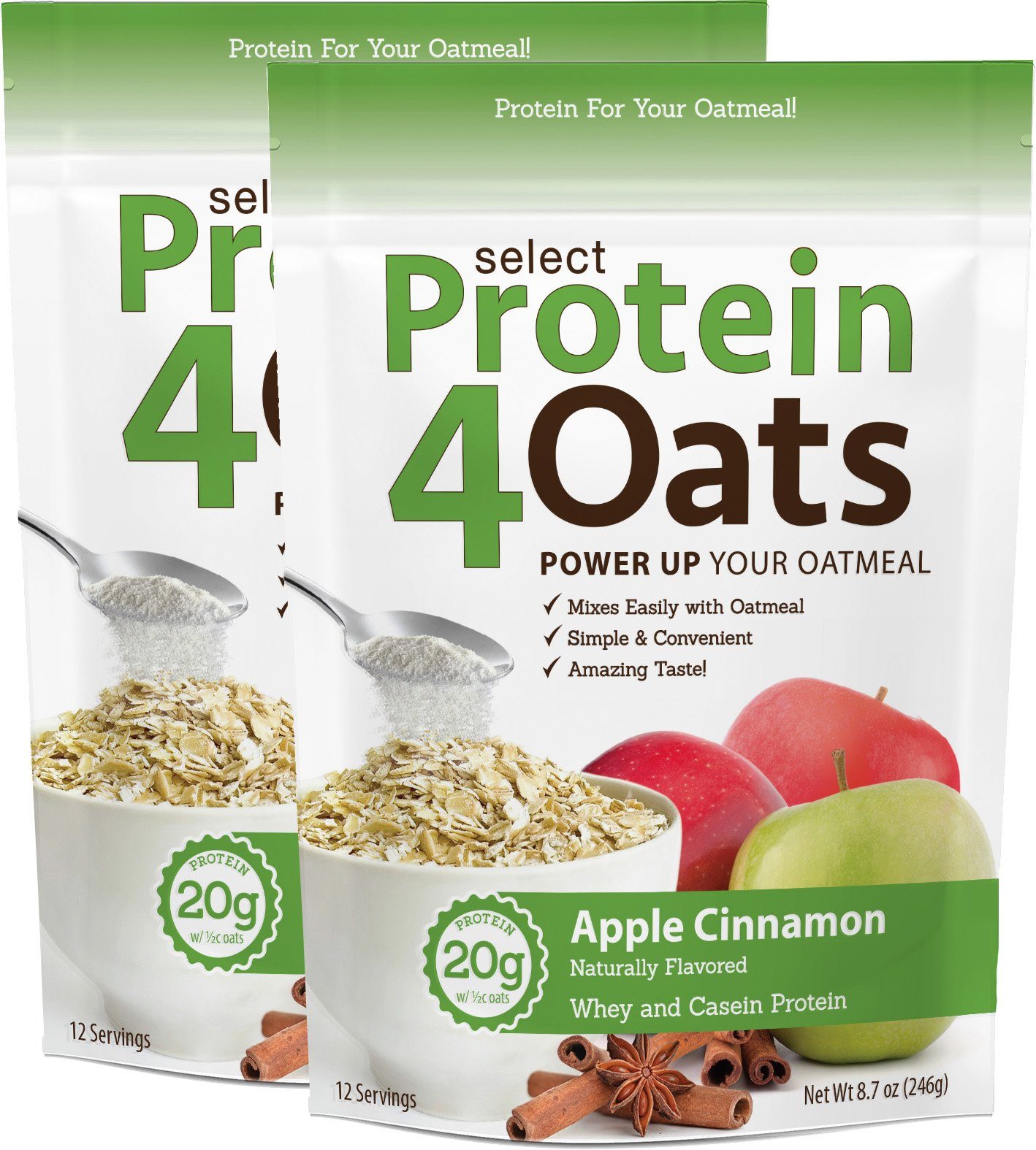 PEScienceCA Protein4Oats Apple Cinnamon 24