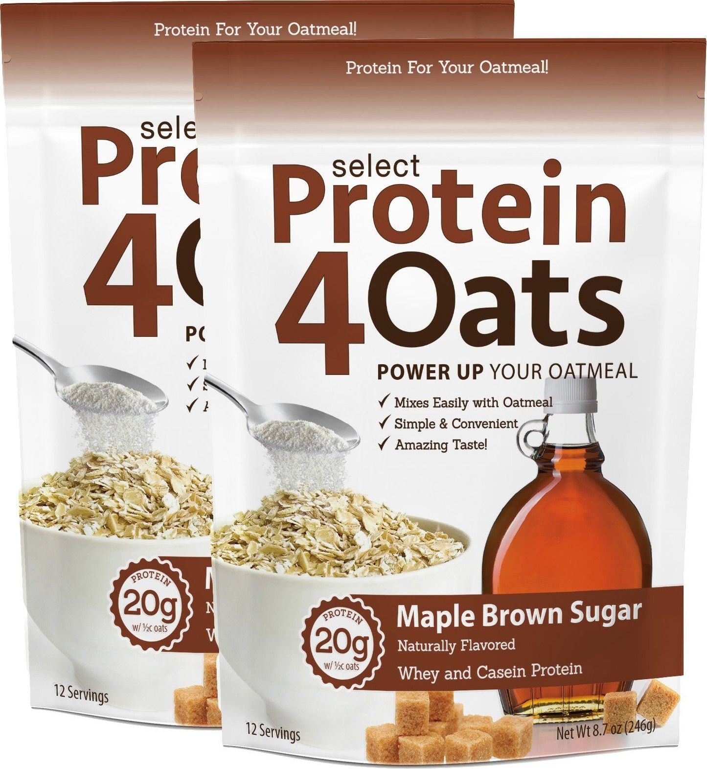 PEScienceCA Protein4Oats Maple Brown Sugar 24