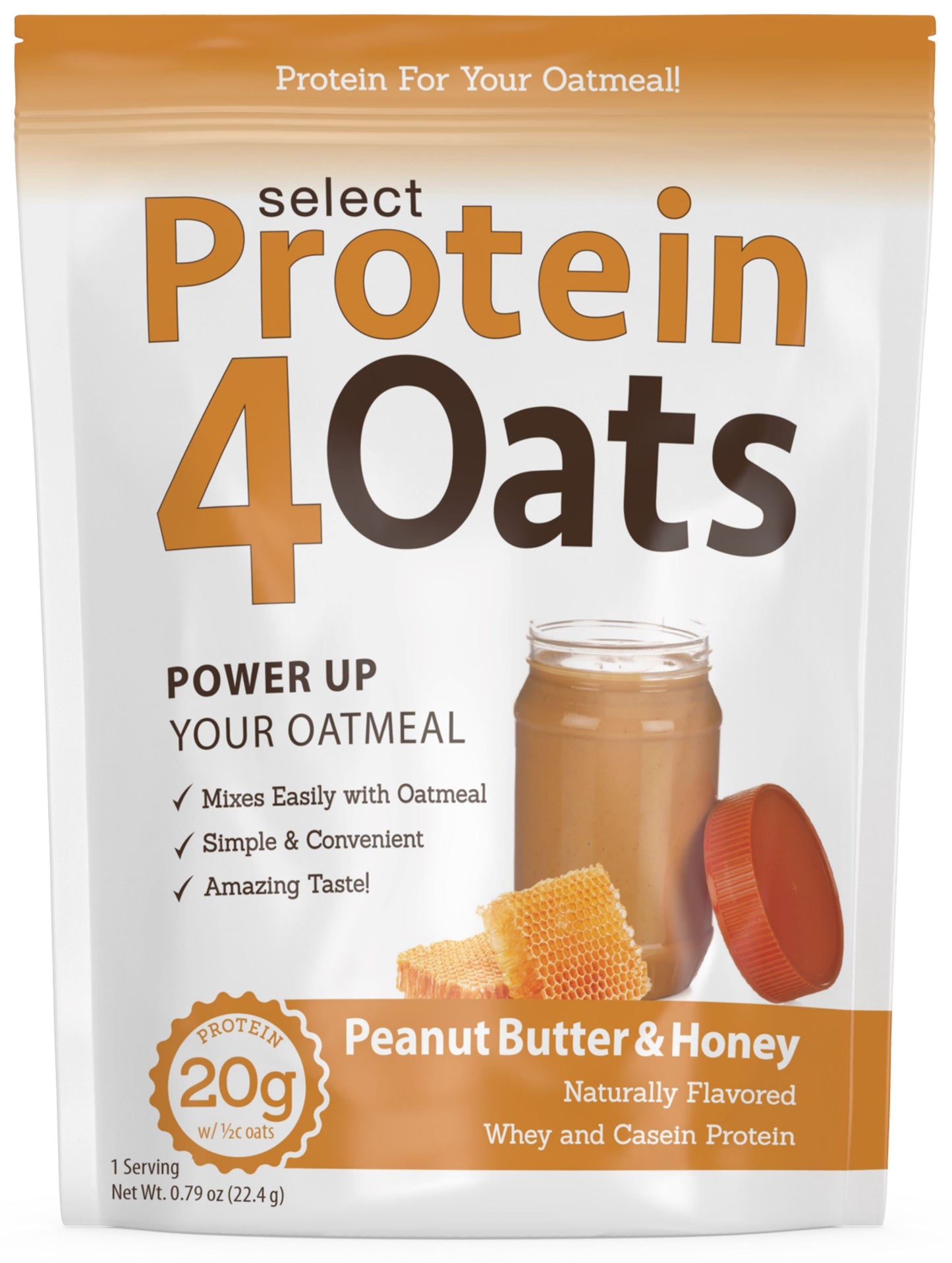 PEScienceCA Protein4Oats Peanut Butter and Honey 12