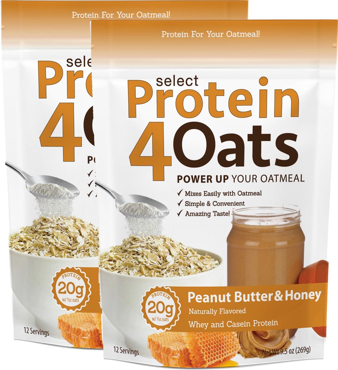 PEScienceCA Protein4Oats Peanut Butter and Honey 24