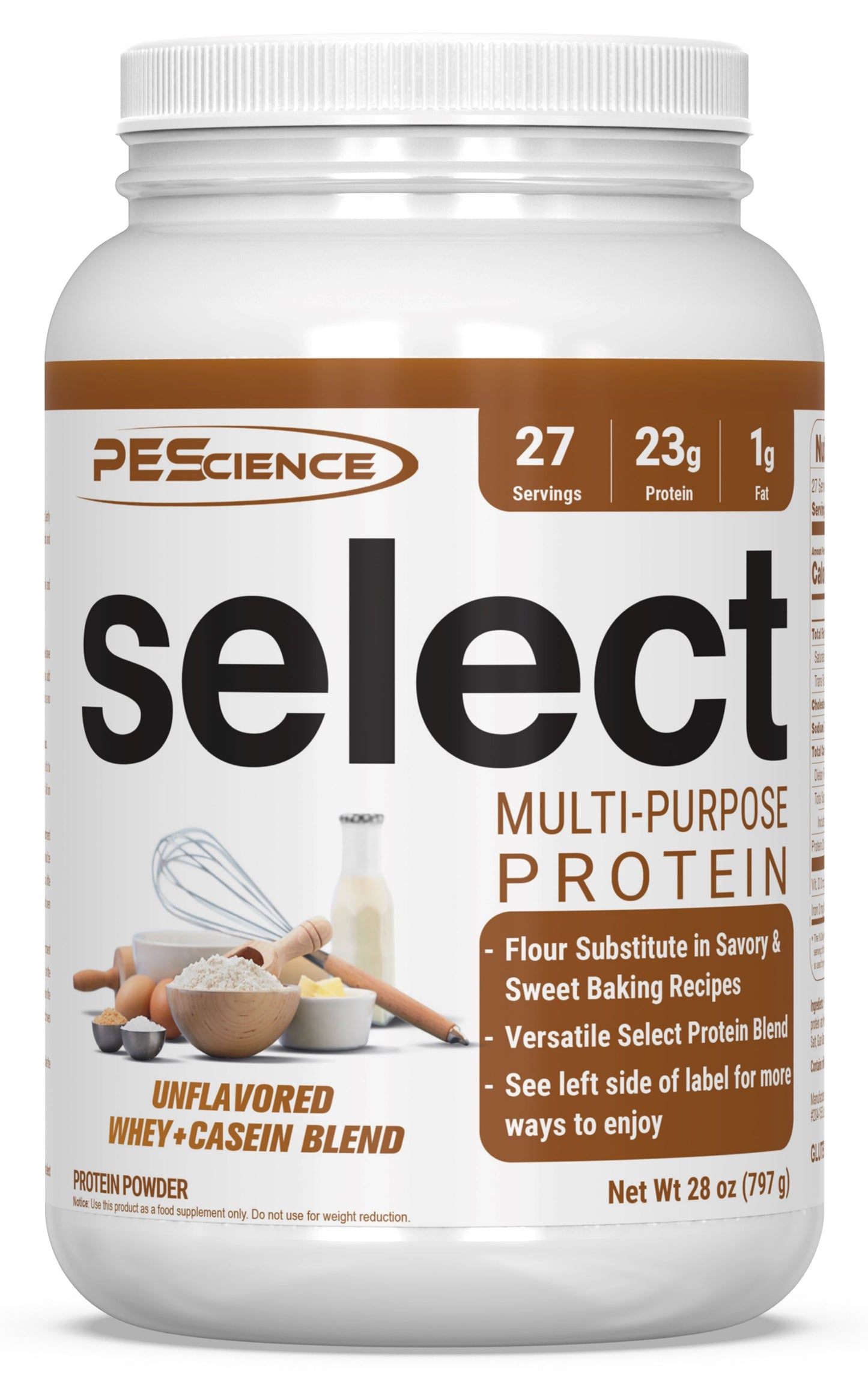 PEScienceCA Select Multi-Purpose Protein Blend 27 Unflavored