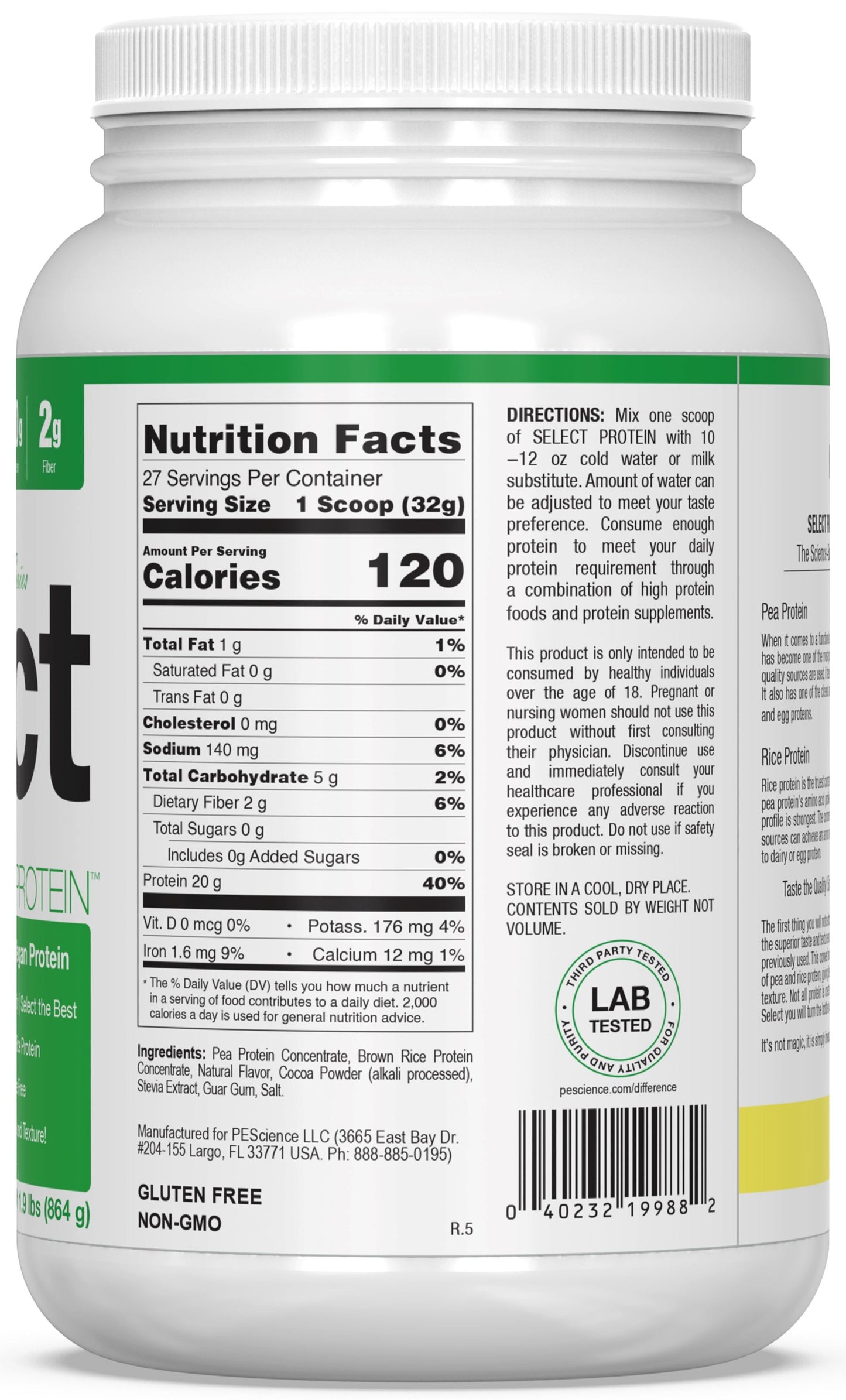 PEScienceCA Select Vegan Protein