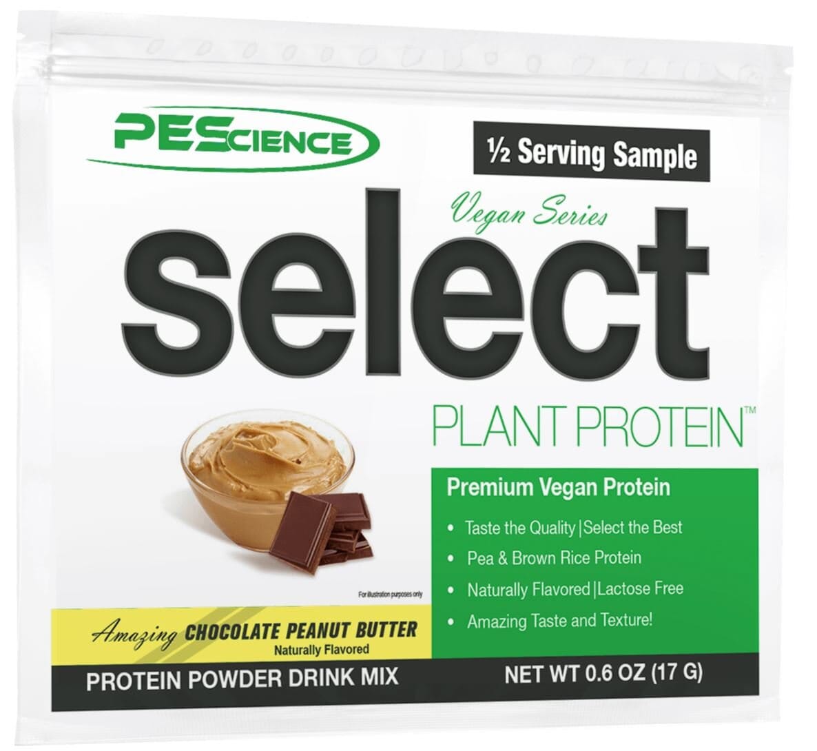 PEScienceCA Select Vegan Protein Vegan Chocolate Peanut Butter 1 Sample