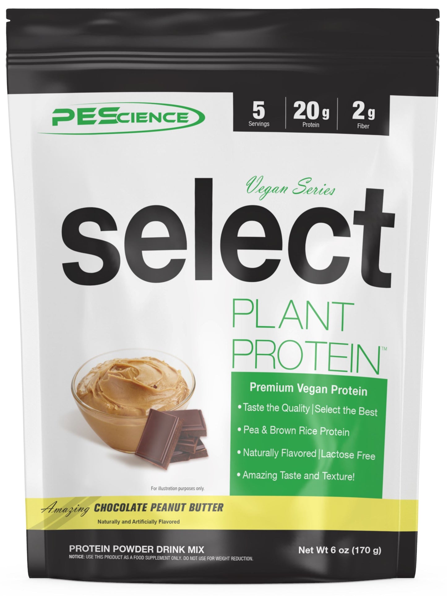 PEScienceCA Select Vegan Protein Vegan Chocolate Peanut Butter 5