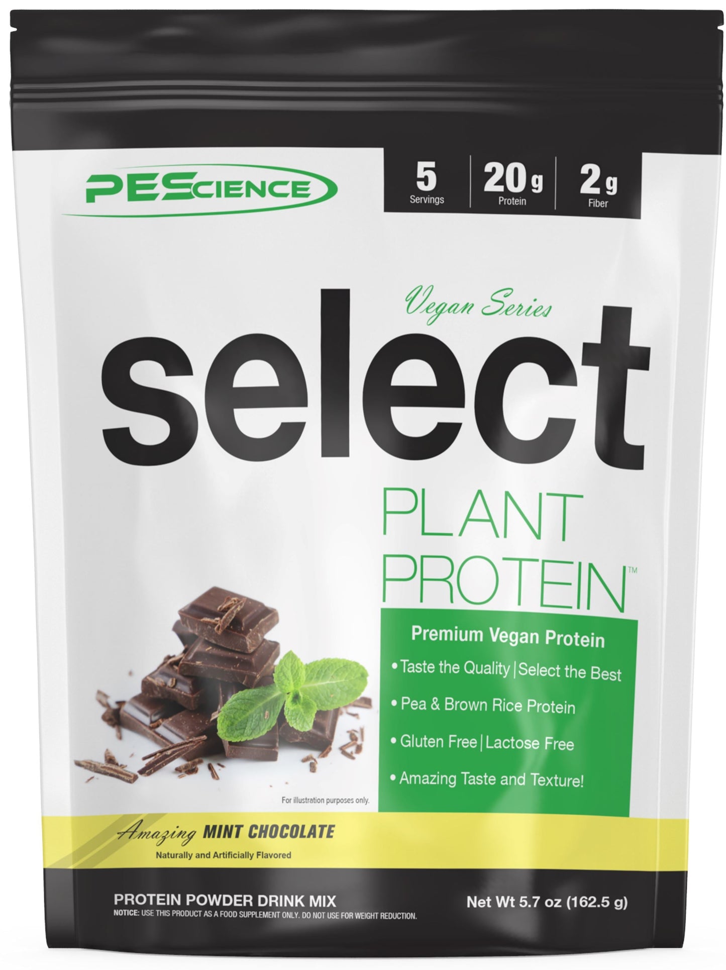 PEScienceCA Select Vegan Protein Vegan Mint Chocolate 5