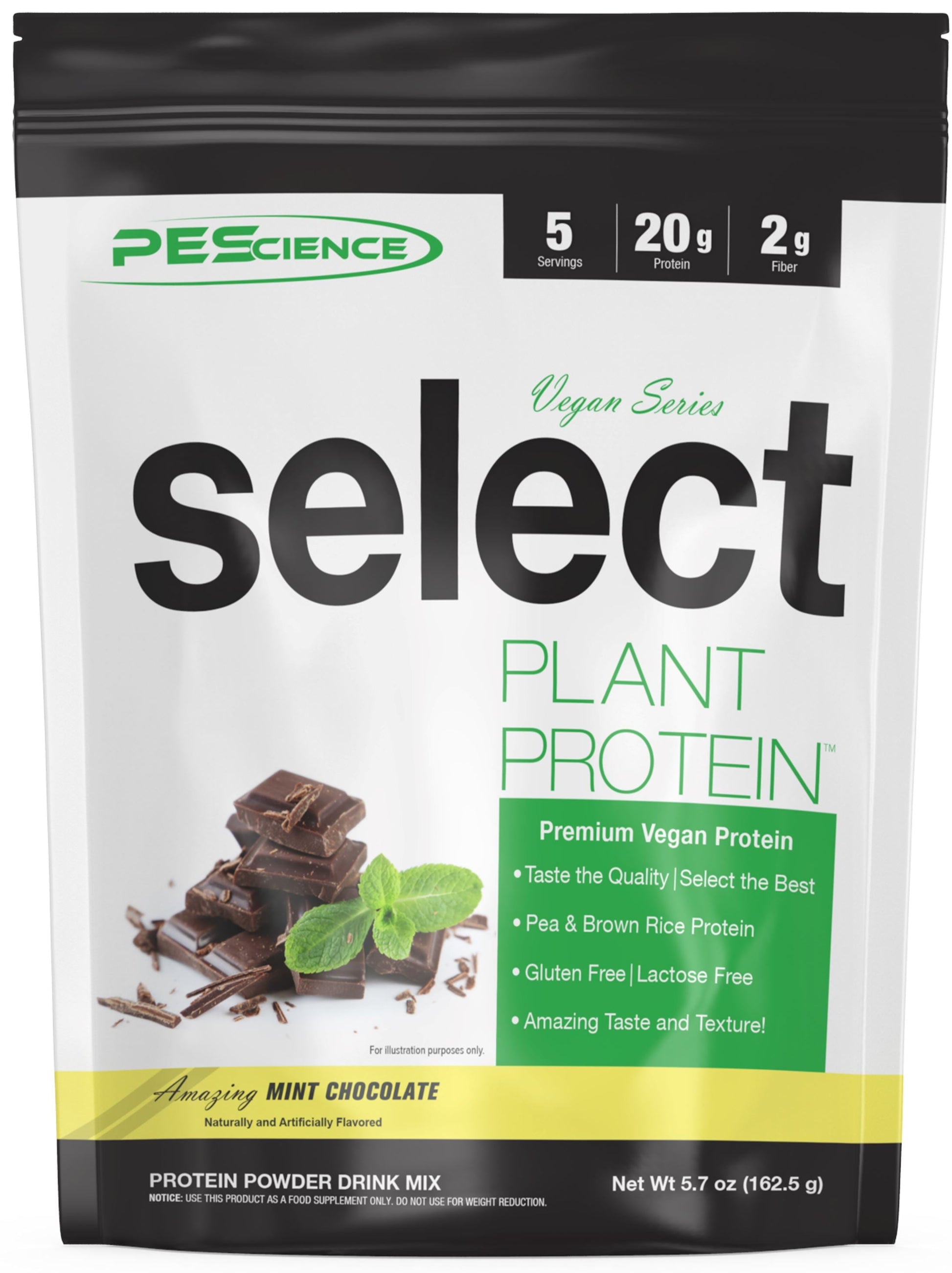 PEScienceCA Select Vegan Protein Vegan Mint Chocolate 5