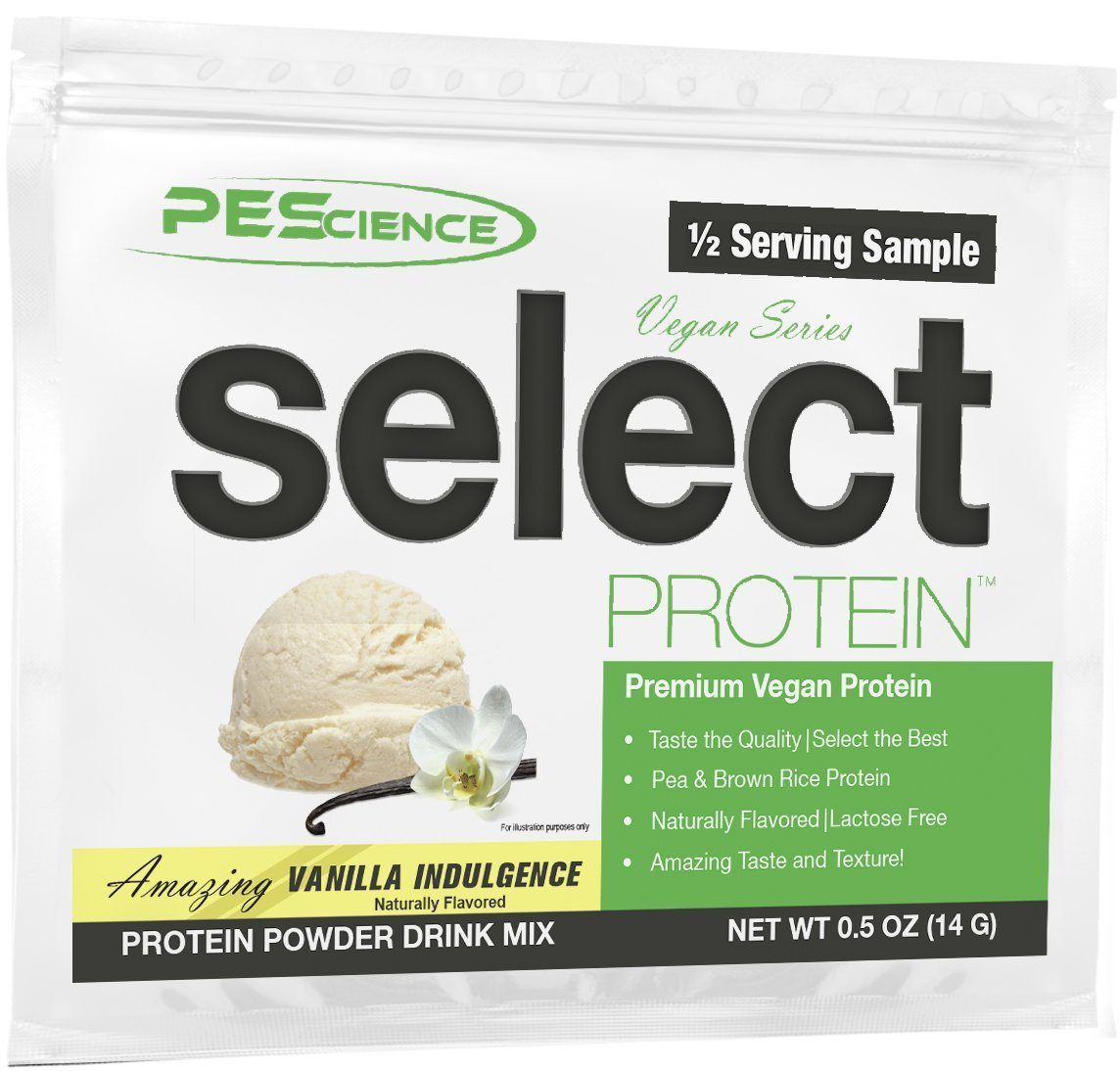 PEScienceCA Select Vegan Protein Vegan Vanilla Indulgence 1 Sample