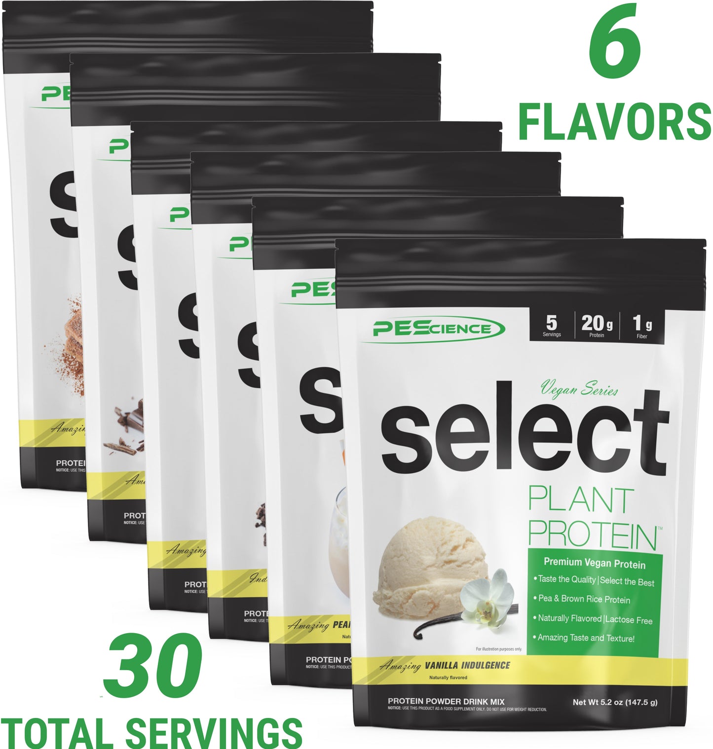 PEScienceCA Vegan Select Protein - Variety Pack
