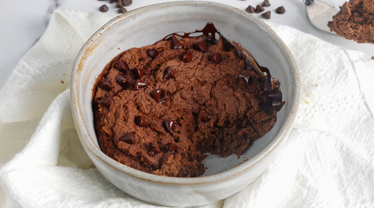 One Minute, 100 Calorie Protein Brownie