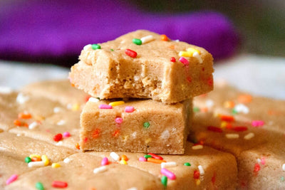 Cake Batter Protein Squares