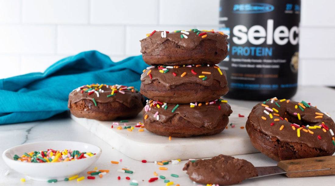 Chocolate Glazed Protein Donuts