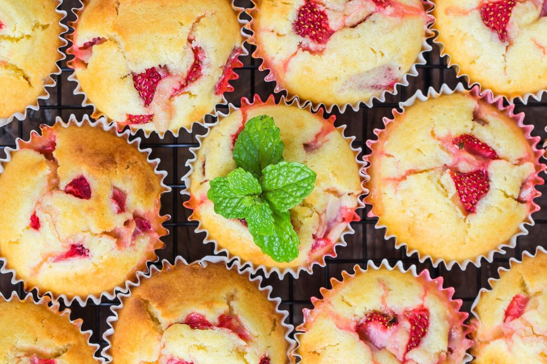 Strawberry Protein Muffins